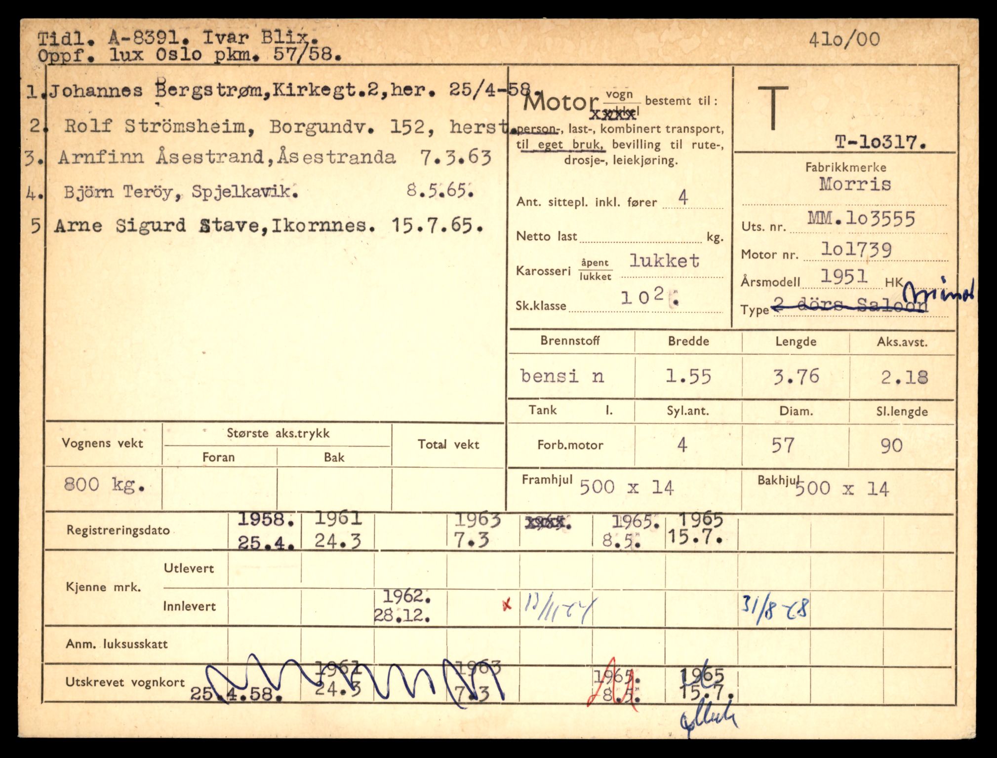 Møre og Romsdal vegkontor - Ålesund trafikkstasjon, AV/SAT-A-4099/F/Fe/L0019: Registreringskort for kjøretøy T 10228 - T 10350, 1927-1998, p. 2259