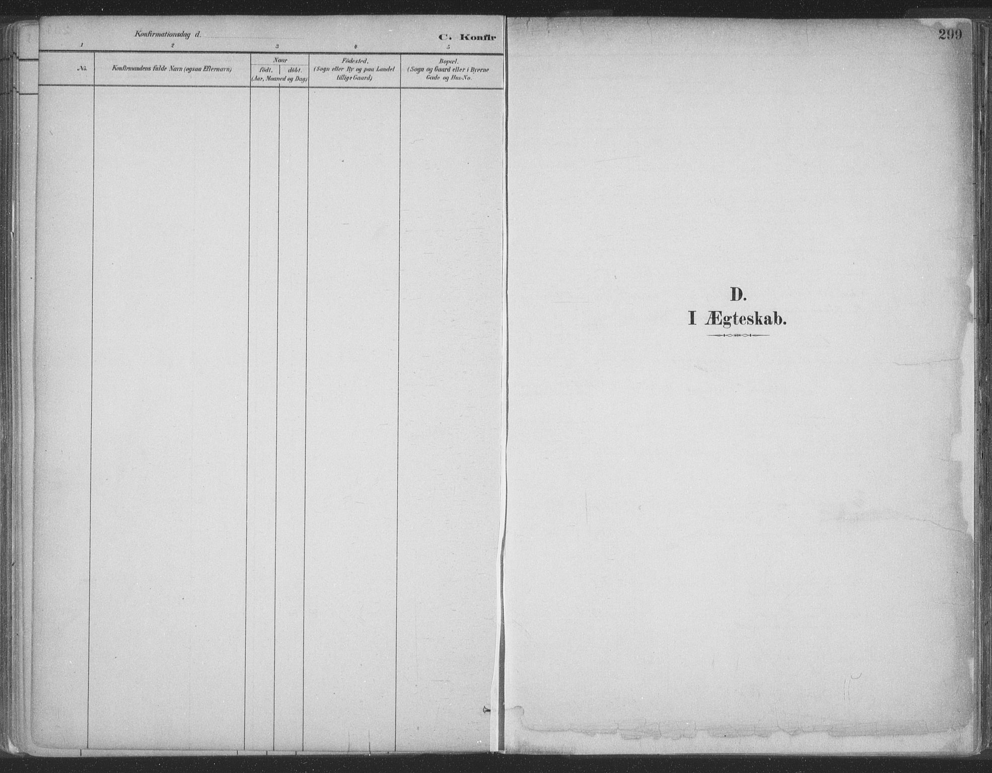 Ministerialprotokoller, klokkerbøker og fødselsregistre - Møre og Romsdal, SAT/A-1454/509/L0106: Parish register (official) no. 509A04, 1883-1922, p. 299