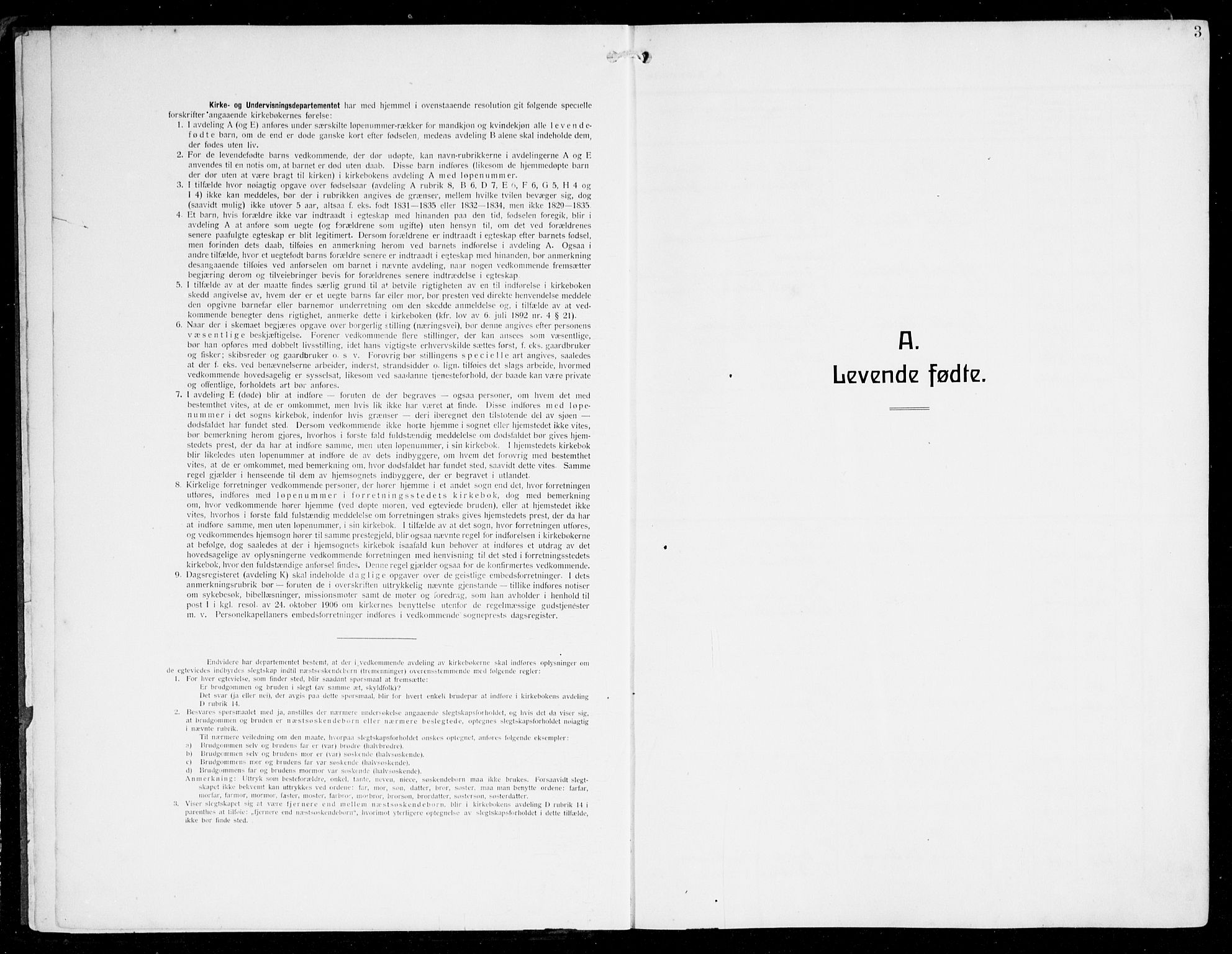 Herdla Sokneprestembete, AV/SAB-A-75701/H/Hab: Parish register (copy) no. C 2, 1913-1926, p. 3