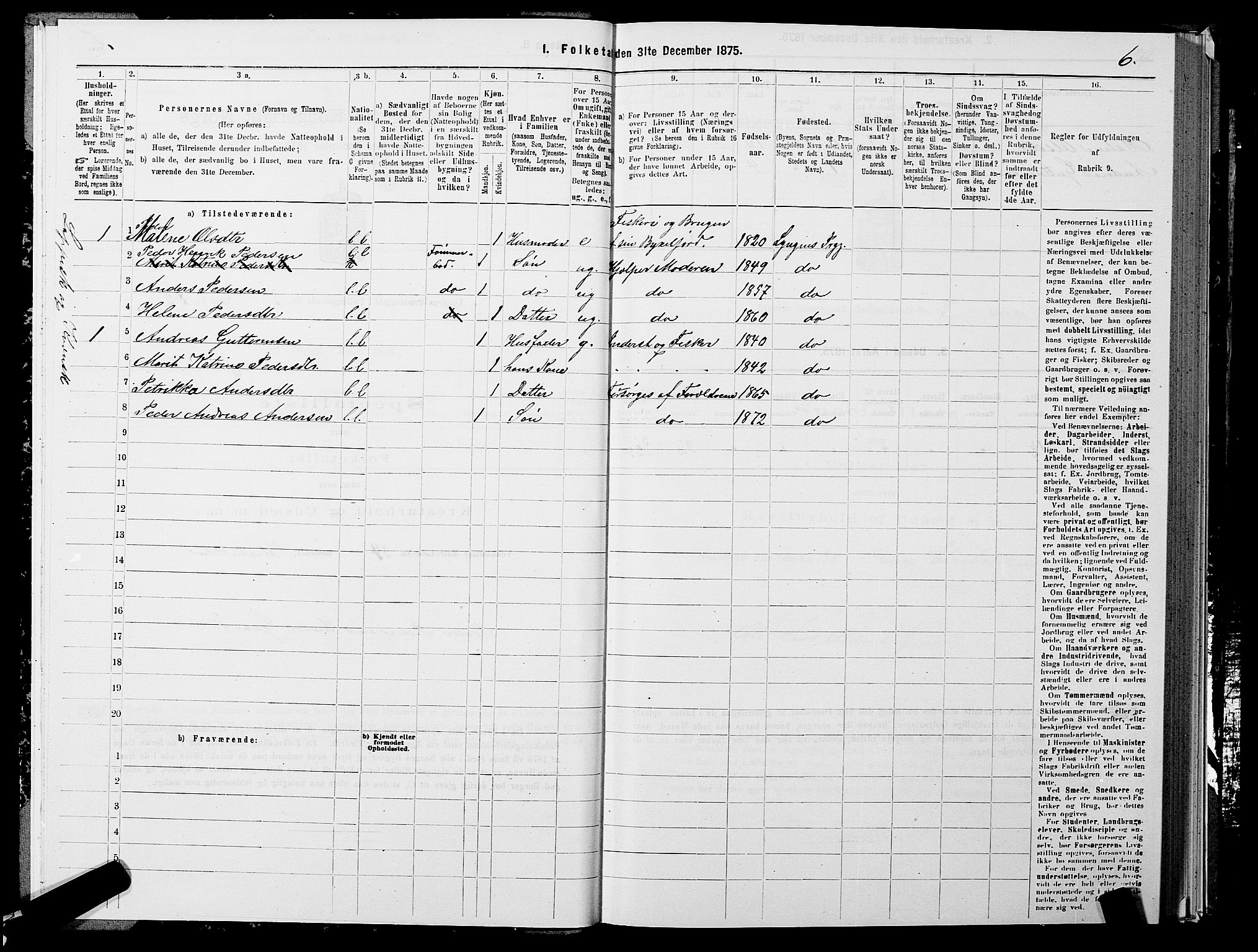 SATØ, 1875 census for 1938P Lyngen, 1875, p. 5006