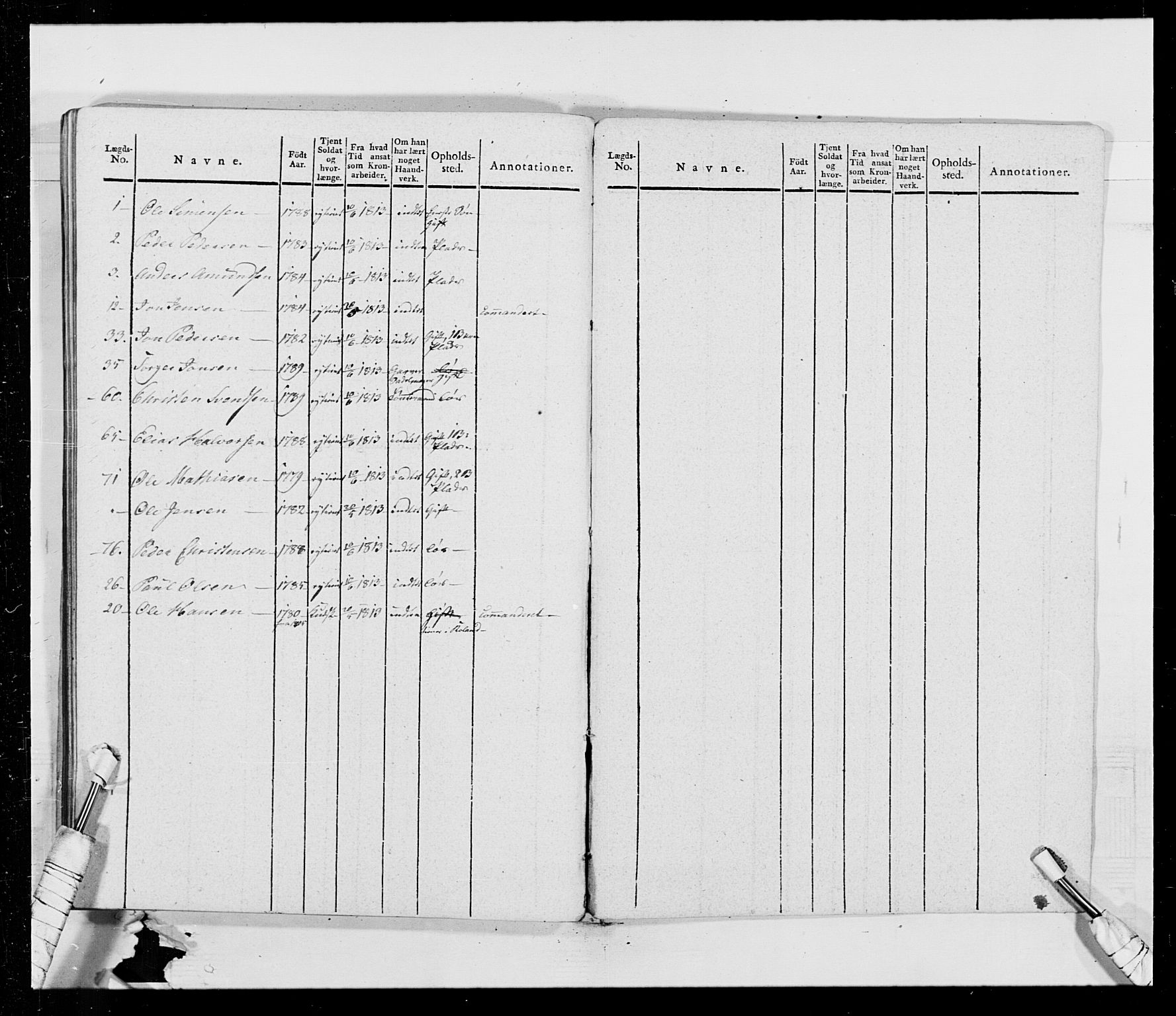 Generalitets- og kommissariatskollegiet, Det kongelige norske kommissariatskollegium, AV/RA-EA-5420/E/Eh/L0014: 3. Sønnafjelske dragonregiment, 1776-1813, p. 311