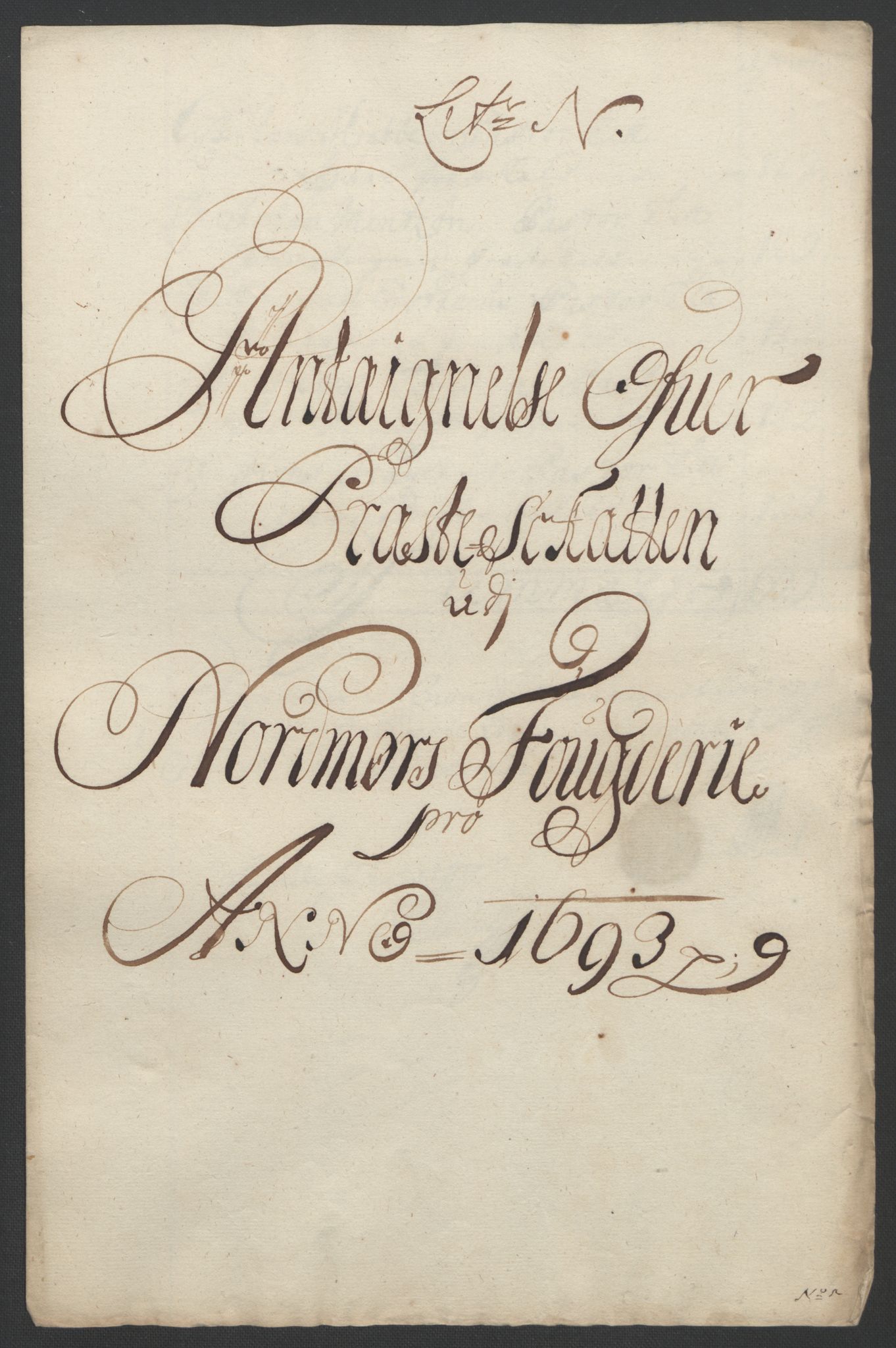 Rentekammeret inntil 1814, Reviderte regnskaper, Fogderegnskap, RA/EA-4092/R56/L3735: Fogderegnskap Nordmøre, 1692-1693, p. 378