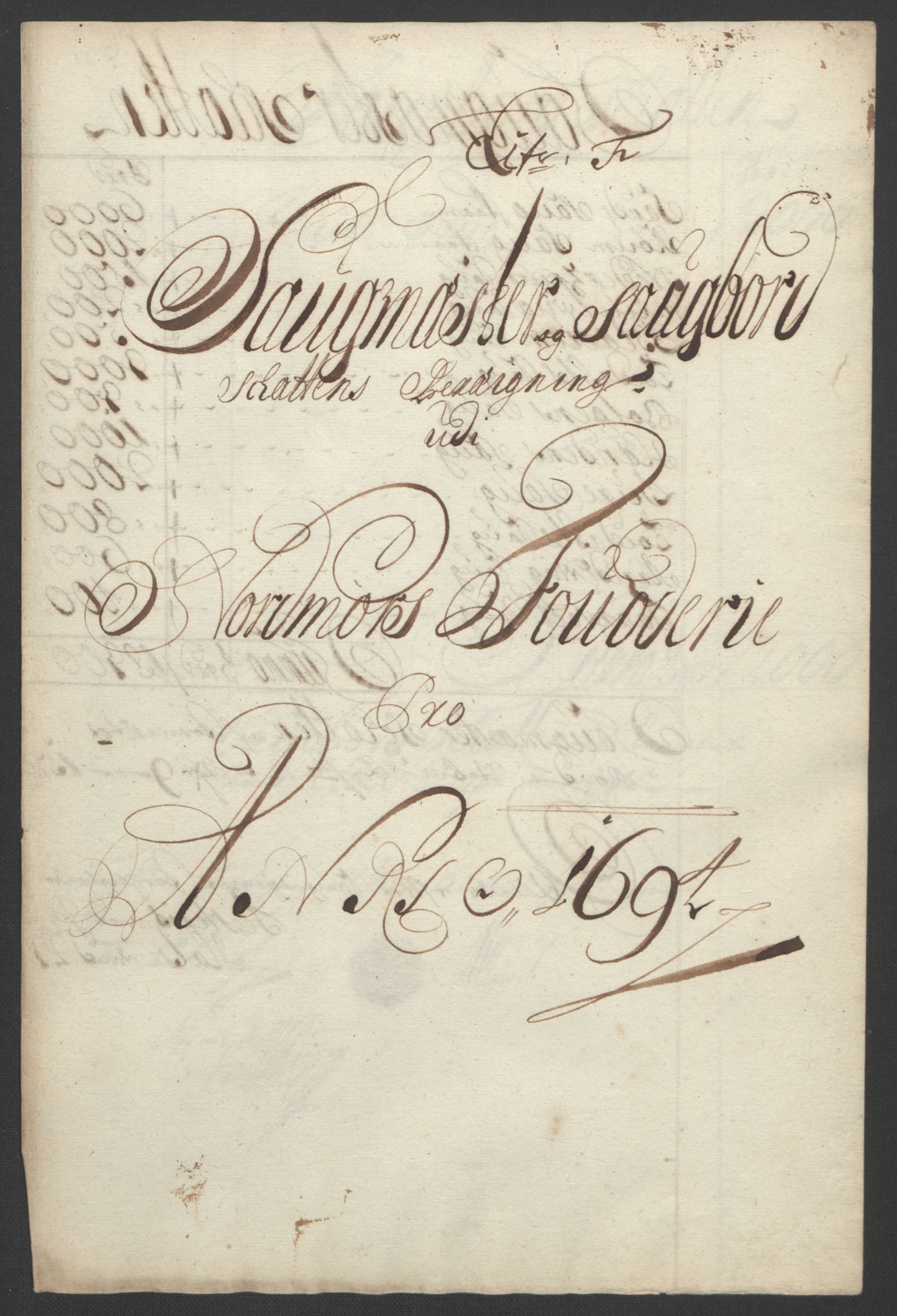 Rentekammeret inntil 1814, Reviderte regnskaper, Fogderegnskap, RA/EA-4092/R56/L3736: Fogderegnskap Nordmøre, 1694-1696, p. 91