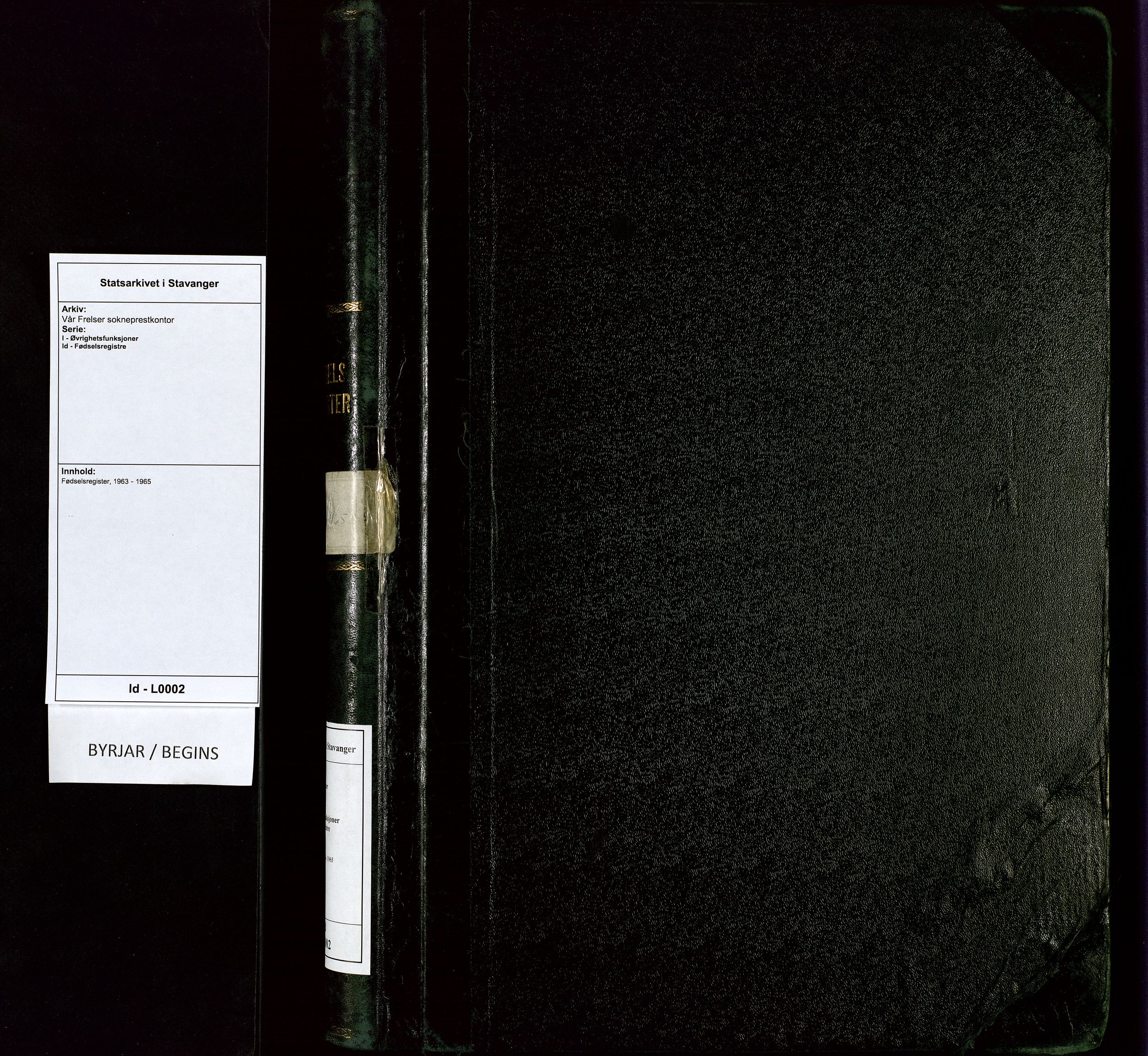 Vår Frelser sokneprestkontor, SAST/A -101860/I/Id/L0002: Birth register no. 2, 1963-1965