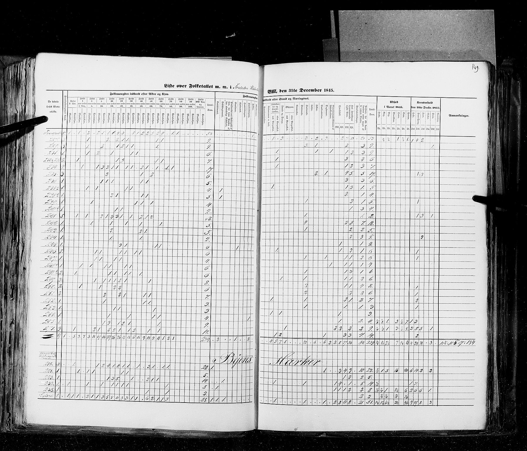 RA, Census 1845, vol. 10: Cities, 1845, p. 149