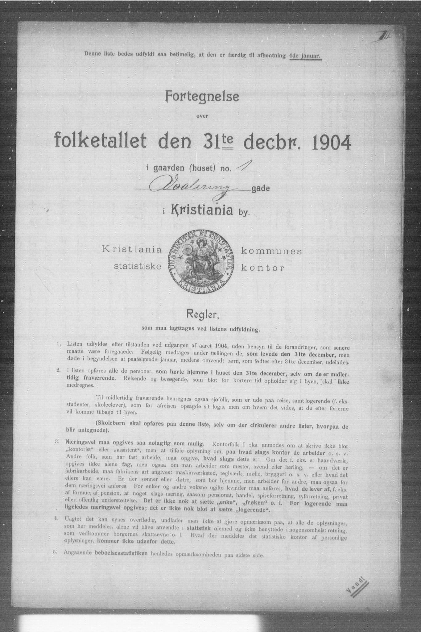 OBA, Municipal Census 1904 for Kristiania, 1904, p. 23533