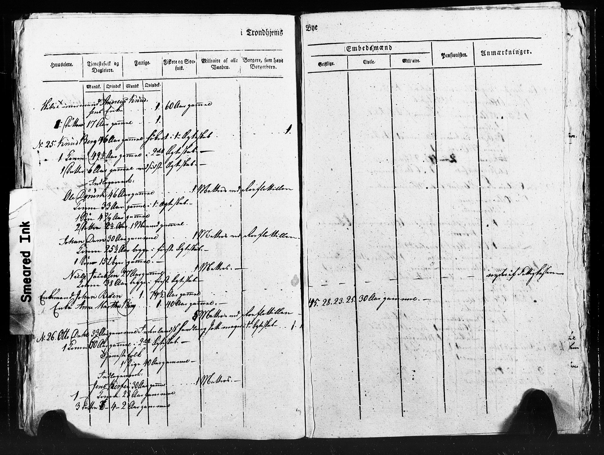 SAT, Census 1815 for Trondheim (transcript), 1815, p. 347