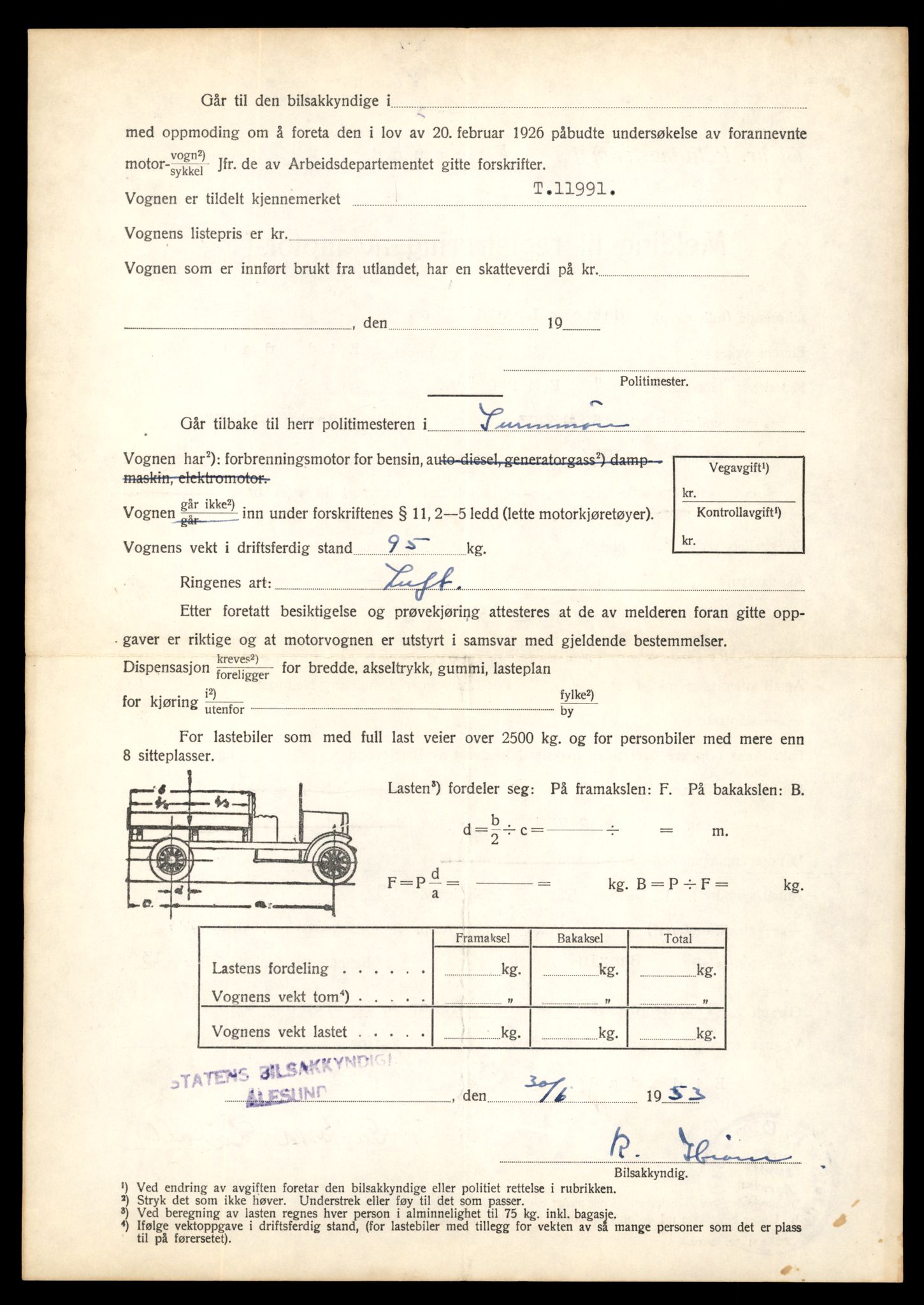 Møre og Romsdal vegkontor - Ålesund trafikkstasjon, AV/SAT-A-4099/F/Fe/L0031: Registreringskort for kjøretøy T 11800 - T 11996, 1927-1998, p. 3283