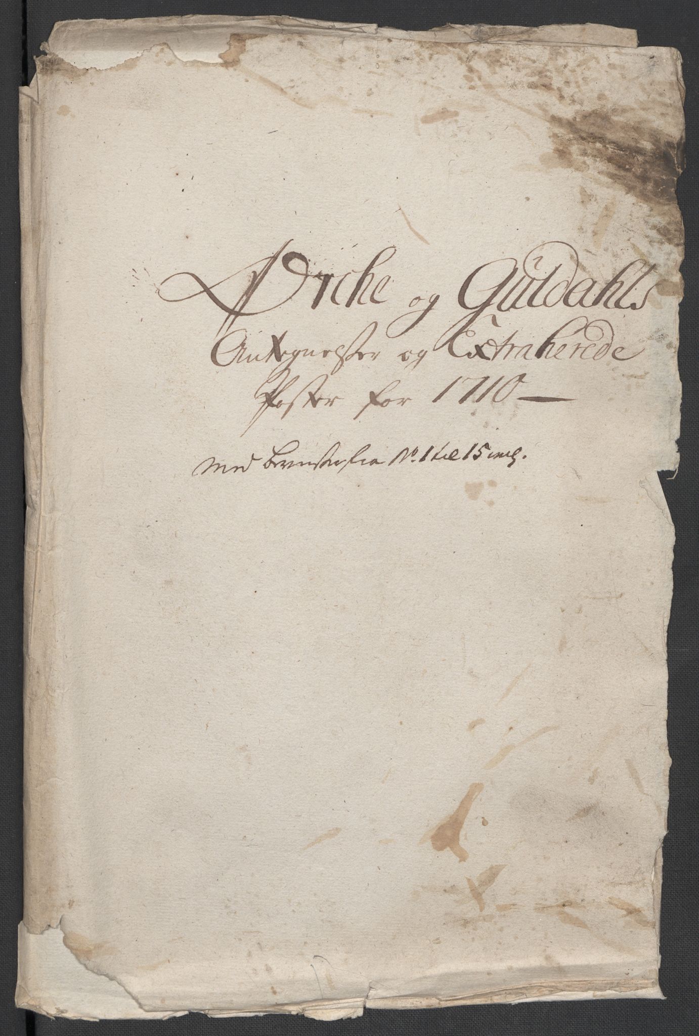 Rentekammeret inntil 1814, Reviderte regnskaper, Fogderegnskap, RA/EA-4092/R60/L3960: Fogderegnskap Orkdal og Gauldal, 1710, p. 439