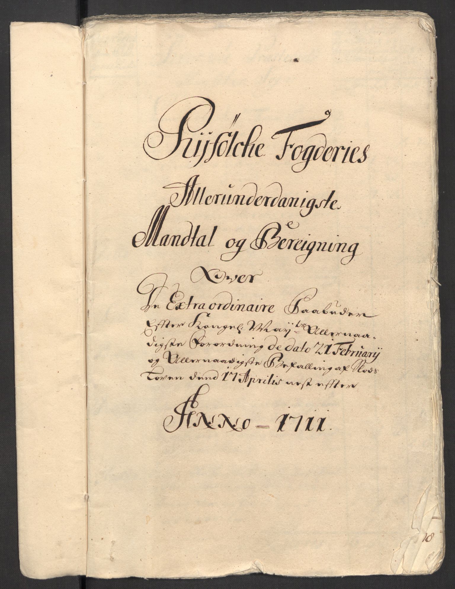 Rentekammeret inntil 1814, Reviderte regnskaper, Fogderegnskap, RA/EA-4092/R47/L2864: Fogderegnskap Ryfylke, 1711, p. 250