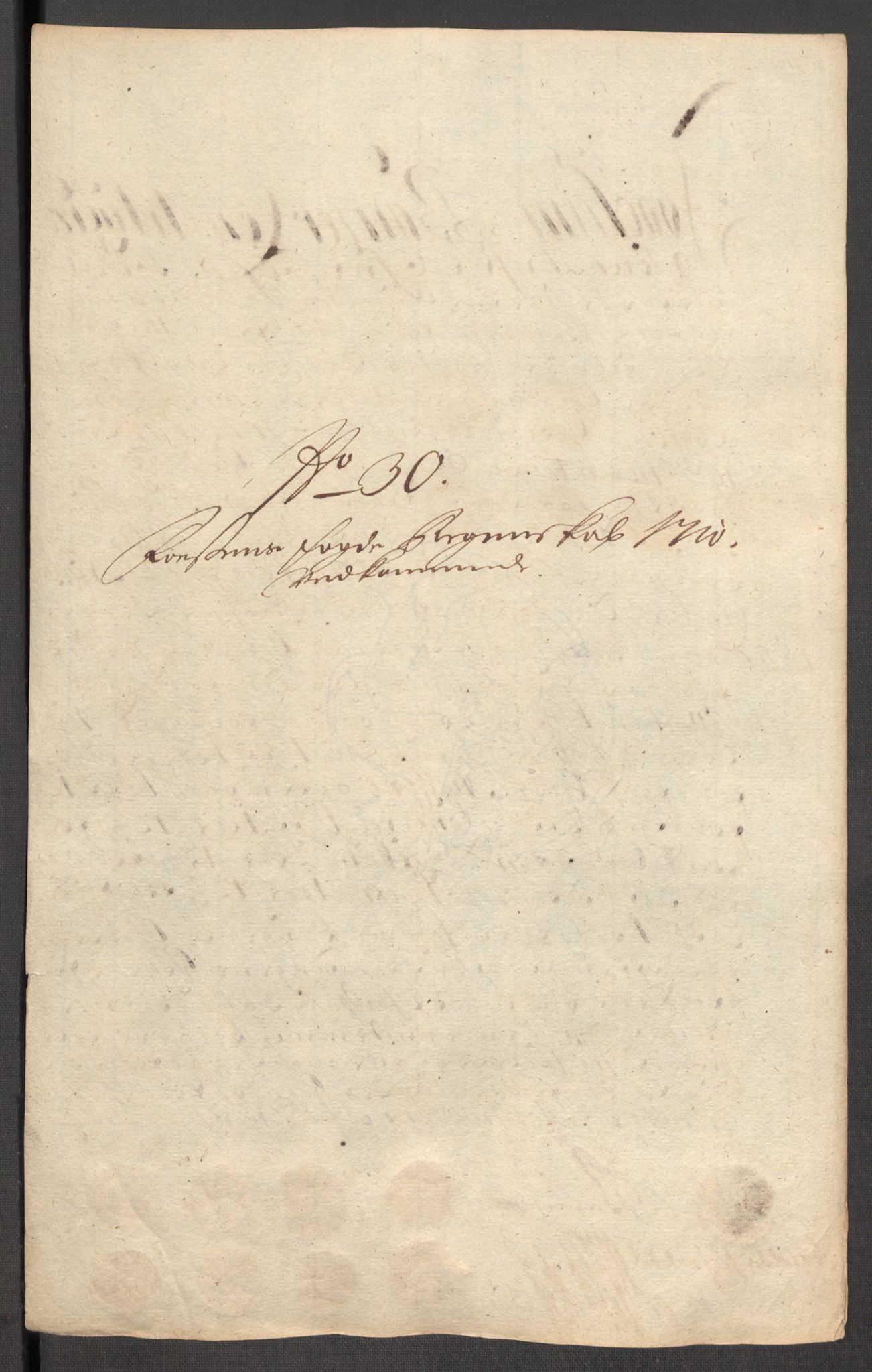 Rentekammeret inntil 1814, Reviderte regnskaper, Fogderegnskap, AV/RA-EA-4092/R57/L3859: Fogderegnskap Fosen, 1710, p. 169