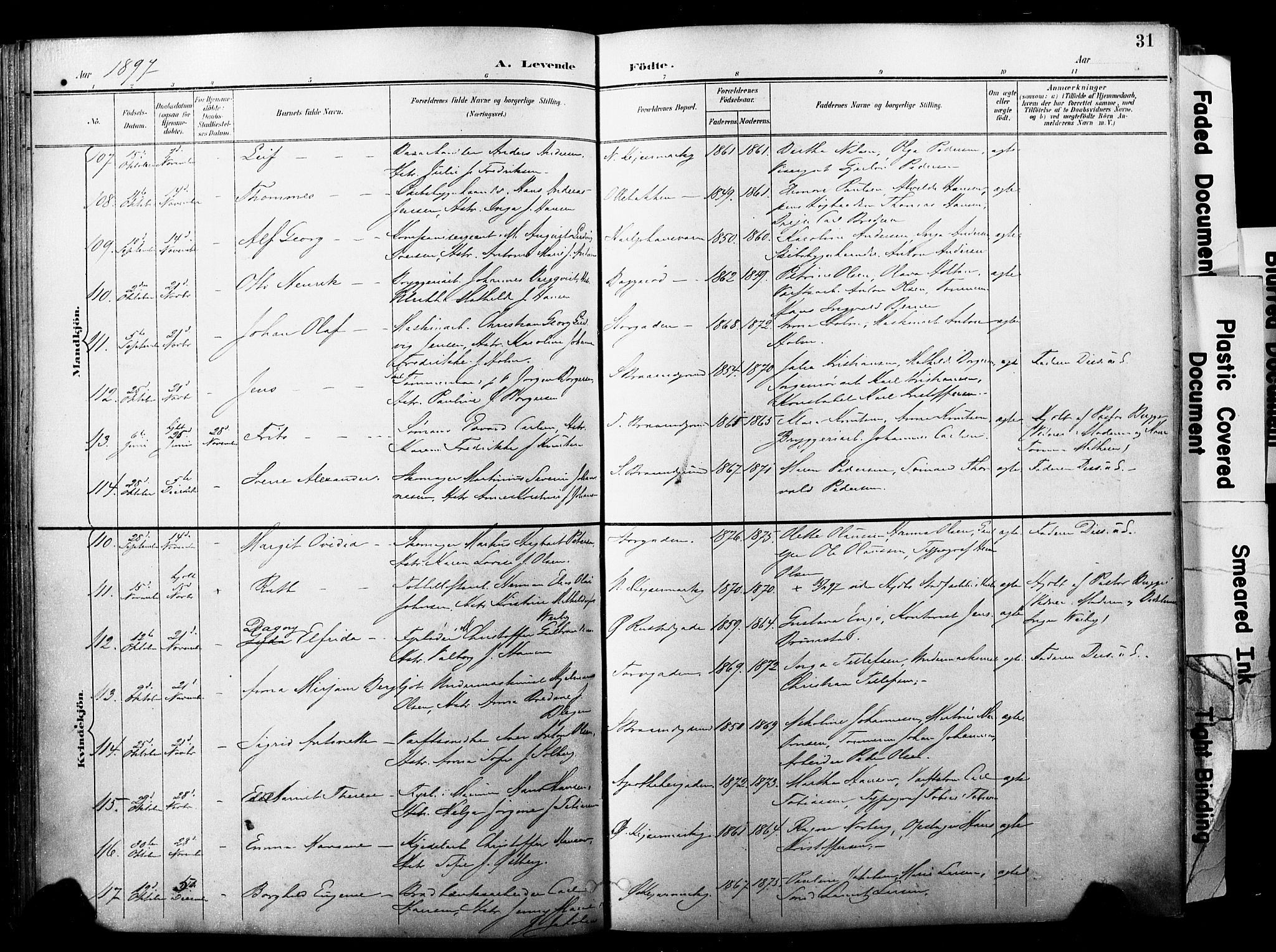 Horten kirkebøker, AV/SAKO-A-348/F/Fa/L0005: Parish register (official) no. 5, 1896-1904, p. 31