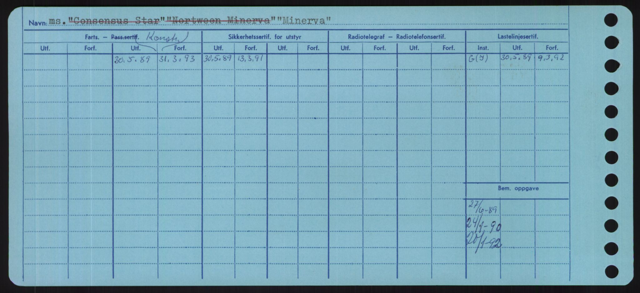 Sjøfartsdirektoratet med forløpere, Skipsmålingen, RA/S-1627/H/Hd/L0025: Fartøy, Min-Mås, p. 6