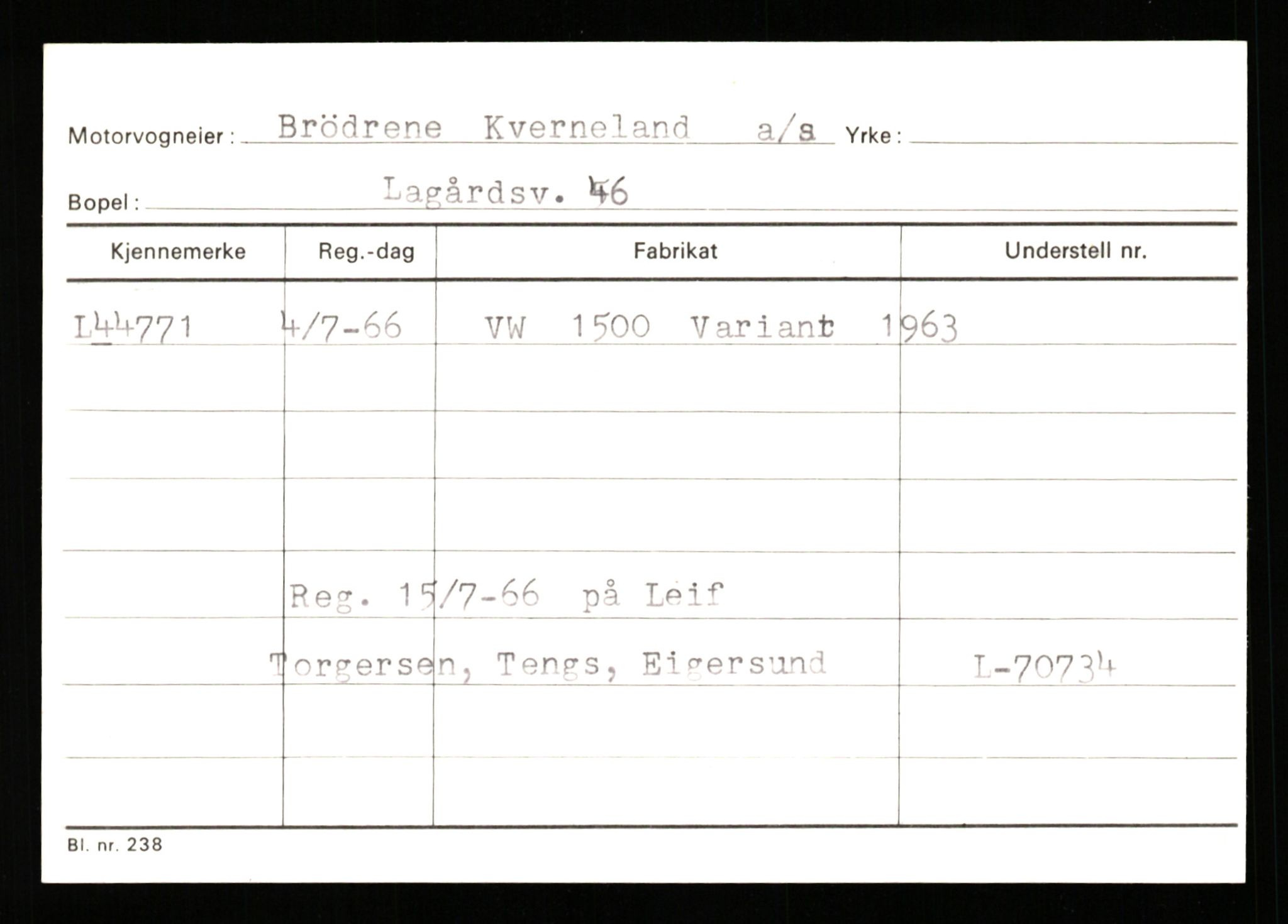 Stavanger trafikkstasjon, SAST/A-101942/0/G/L0006: Registreringsnummer: 34250 - 49007, 1930-1971, p. 2712