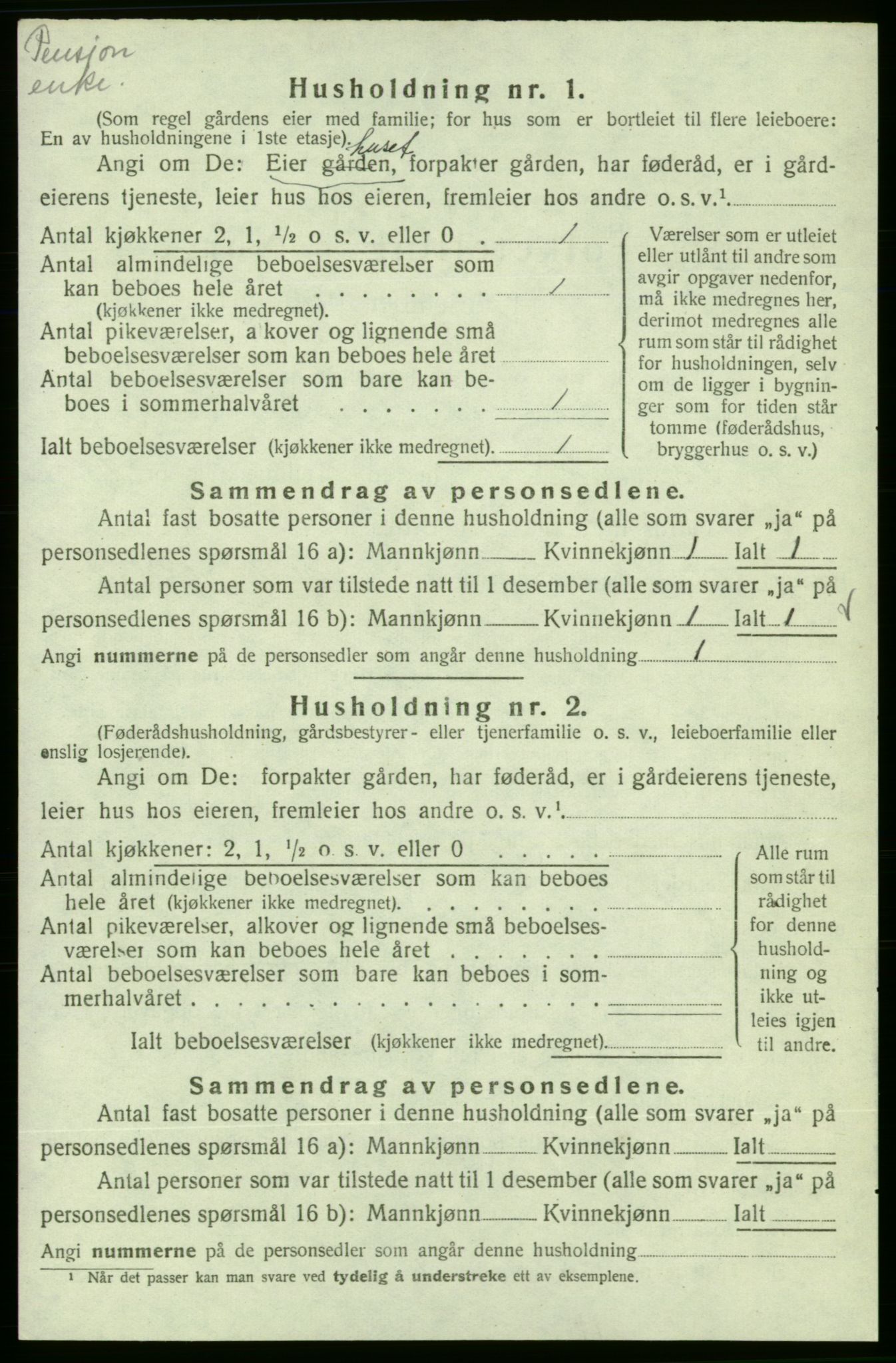 SAB, 1920 census for Skånevik, 1920, p. 984