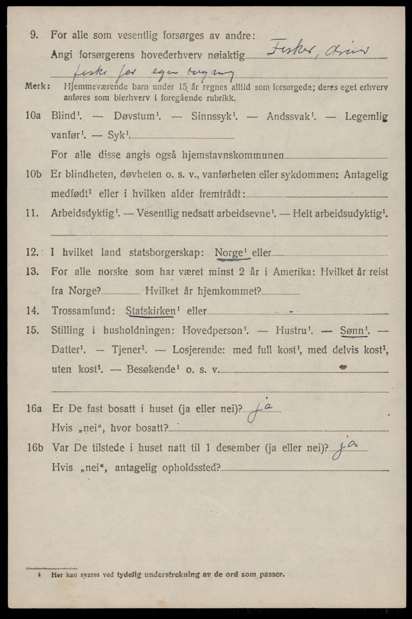 SAST, 1920 census for Strand, 1920, p. 1759