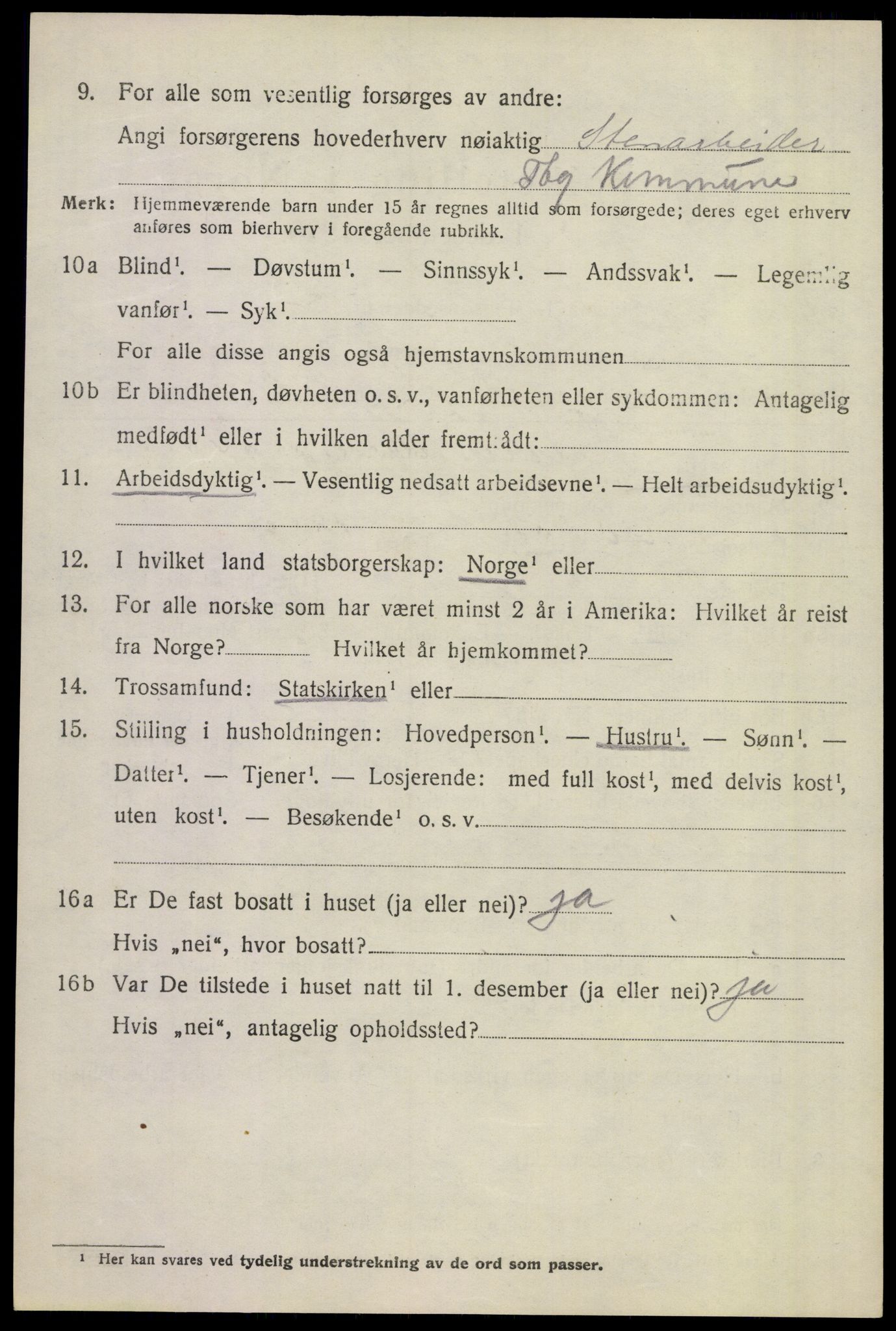 SAKO, 1920 census for Sem, 1920, p. 8534
