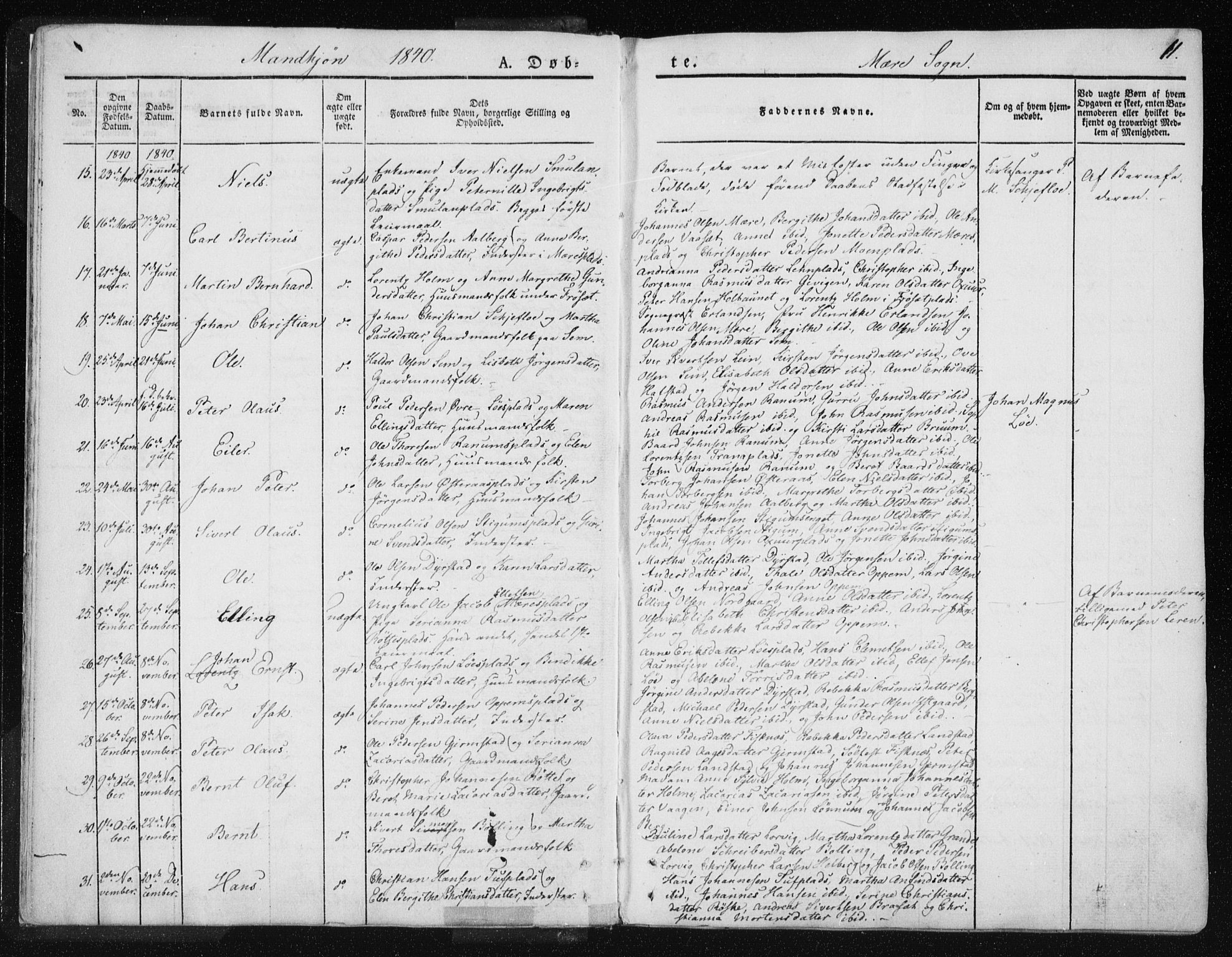 Ministerialprotokoller, klokkerbøker og fødselsregistre - Nord-Trøndelag, SAT/A-1458/735/L0339: Parish register (official) no. 735A06 /1, 1836-1848, p. 11