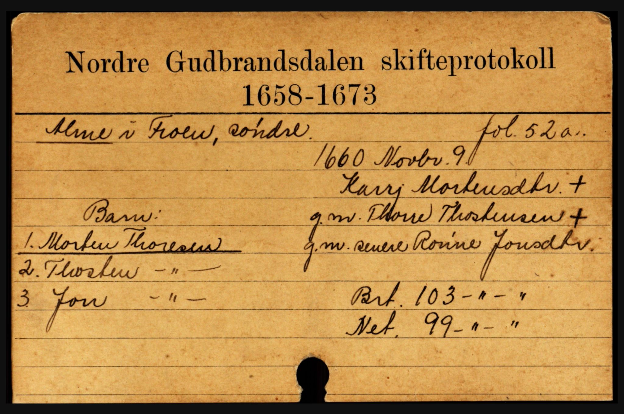 Sør-Gudbrandsdal tingrett, SAH/TING-004/J, 1658-1885, p. 3