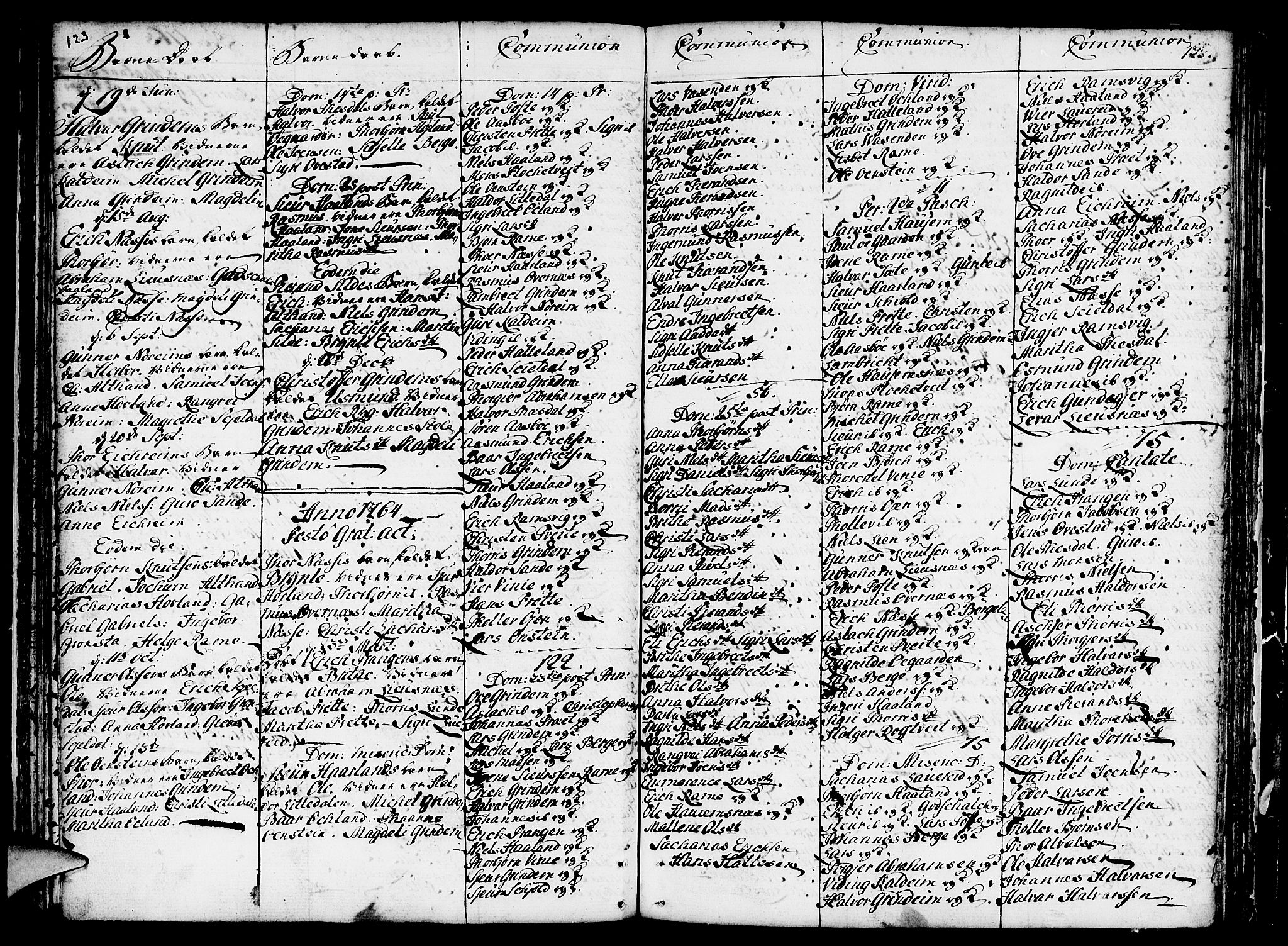 Etne sokneprestembete, SAB/A-75001/H/Haa: Parish register (official) no. A 3 /2, 1755-1782, p. 123