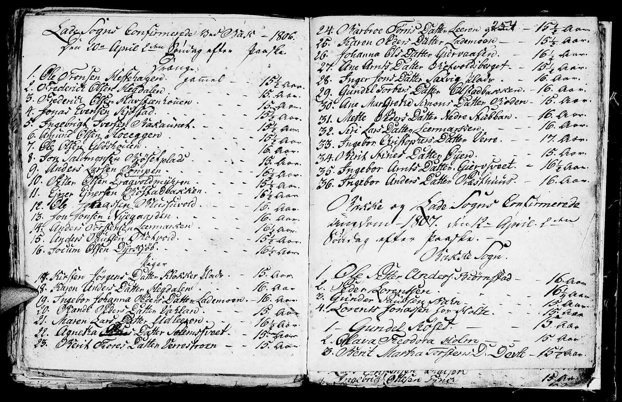 Ministerialprotokoller, klokkerbøker og fødselsregistre - Sør-Trøndelag, SAT/A-1456/604/L0218: Parish register (copy) no. 604C01, 1754-1819, p. 254