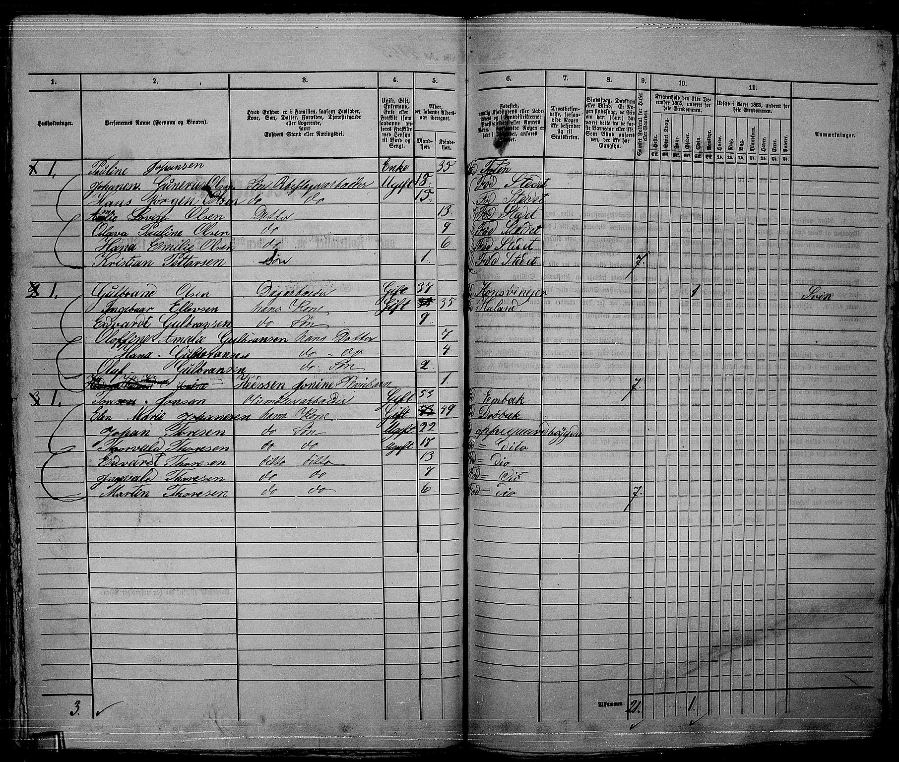 RA, 1865 census for Kristiania, 1865, p. 4787