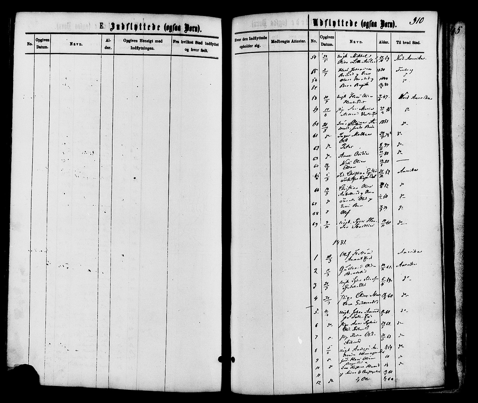 Nordre Land prestekontor, SAH/PREST-124/H/Ha/Haa/L0002: Parish register (official) no. 2, 1872-1881, p. 310