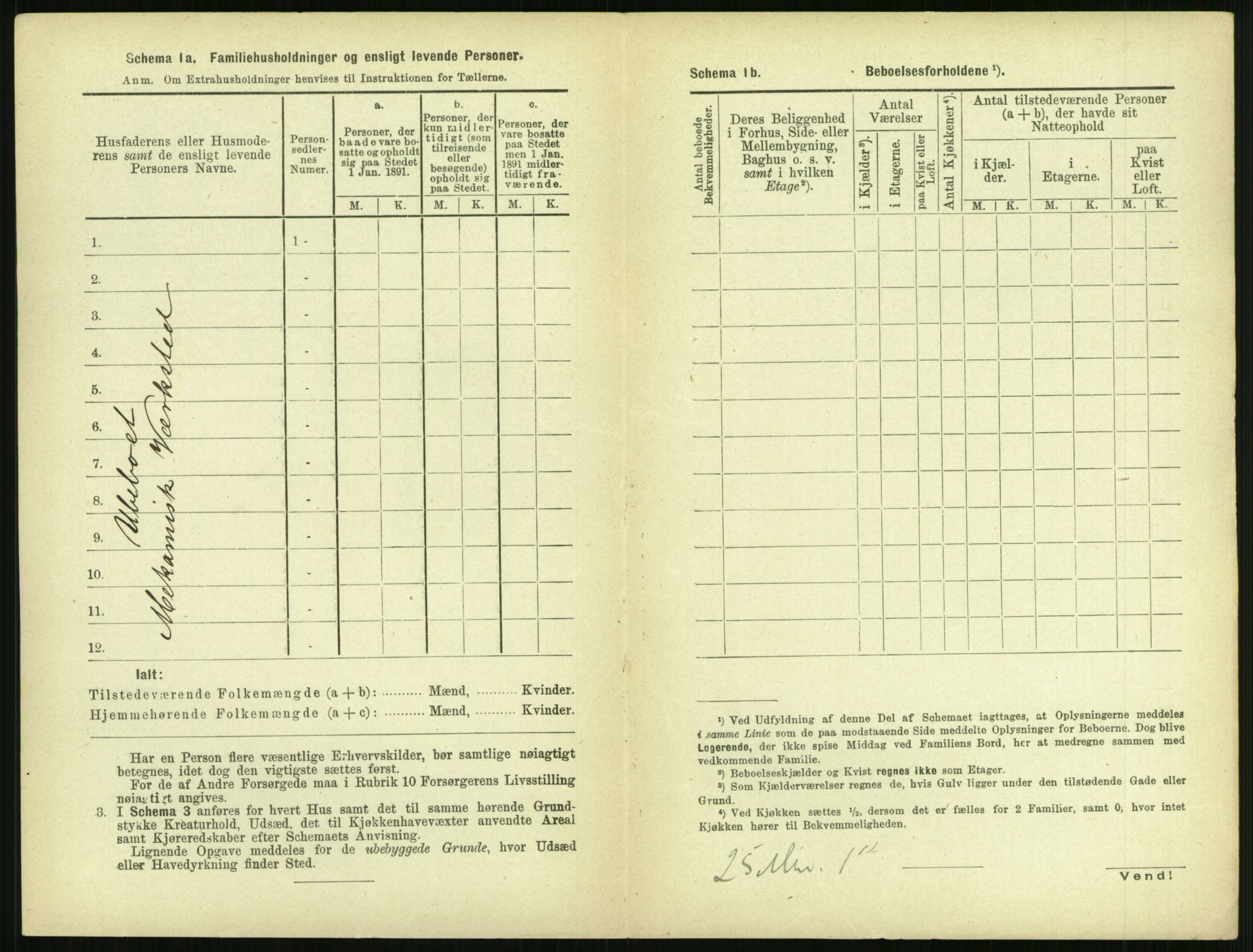 RA, 1891 census for 1702 Steinkjer, 1891, p. 1722