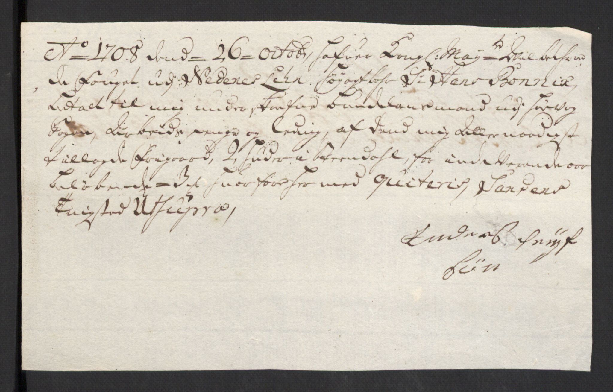 Rentekammeret inntil 1814, Reviderte regnskaper, Fogderegnskap, AV/RA-EA-4092/R39/L2318: Fogderegnskap Nedenes, 1706-1709, p. 320