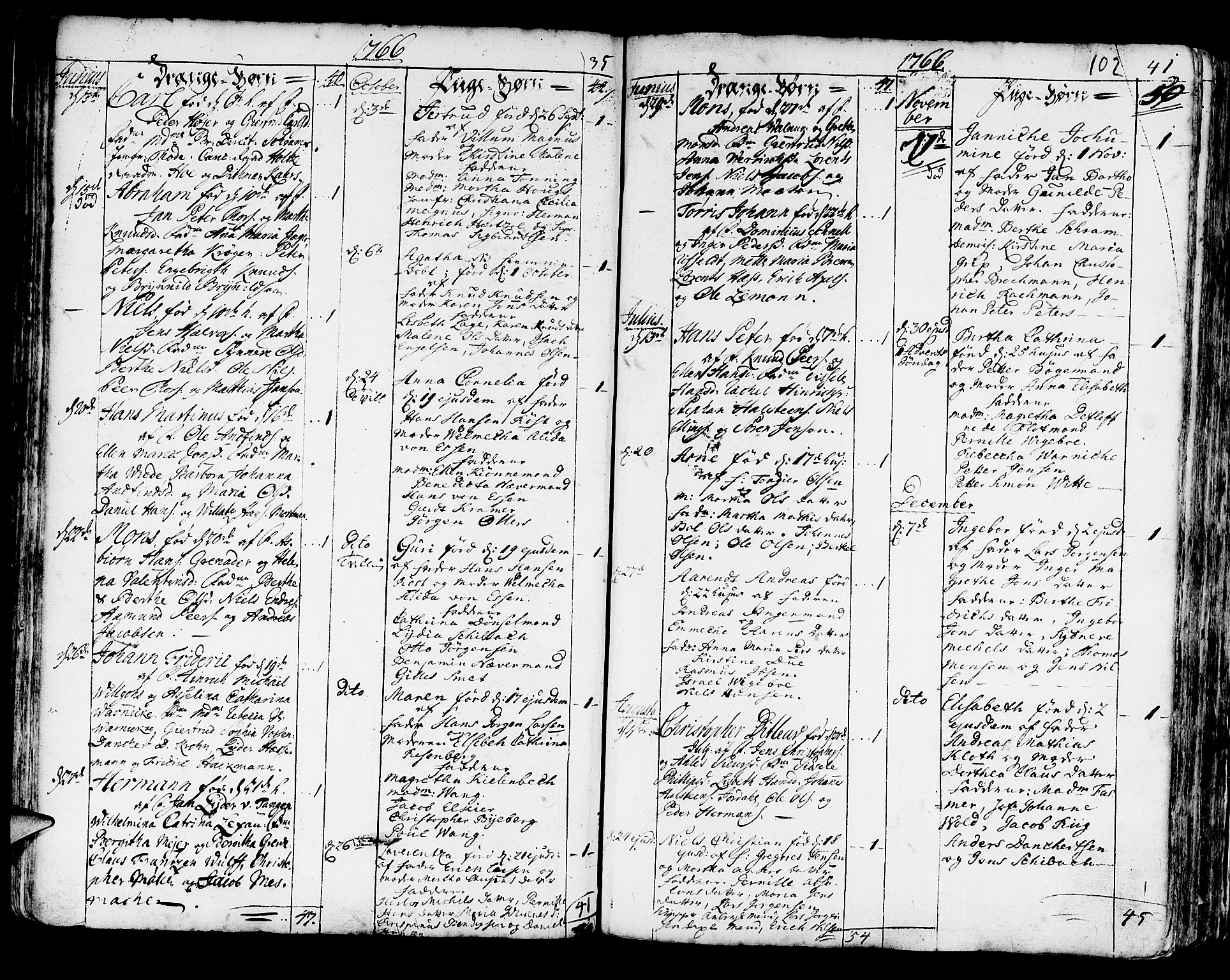 Korskirken sokneprestembete, AV/SAB-A-76101/H/Haa/L0005: Parish register (official) no. A 5, 1751-1789, p. 102