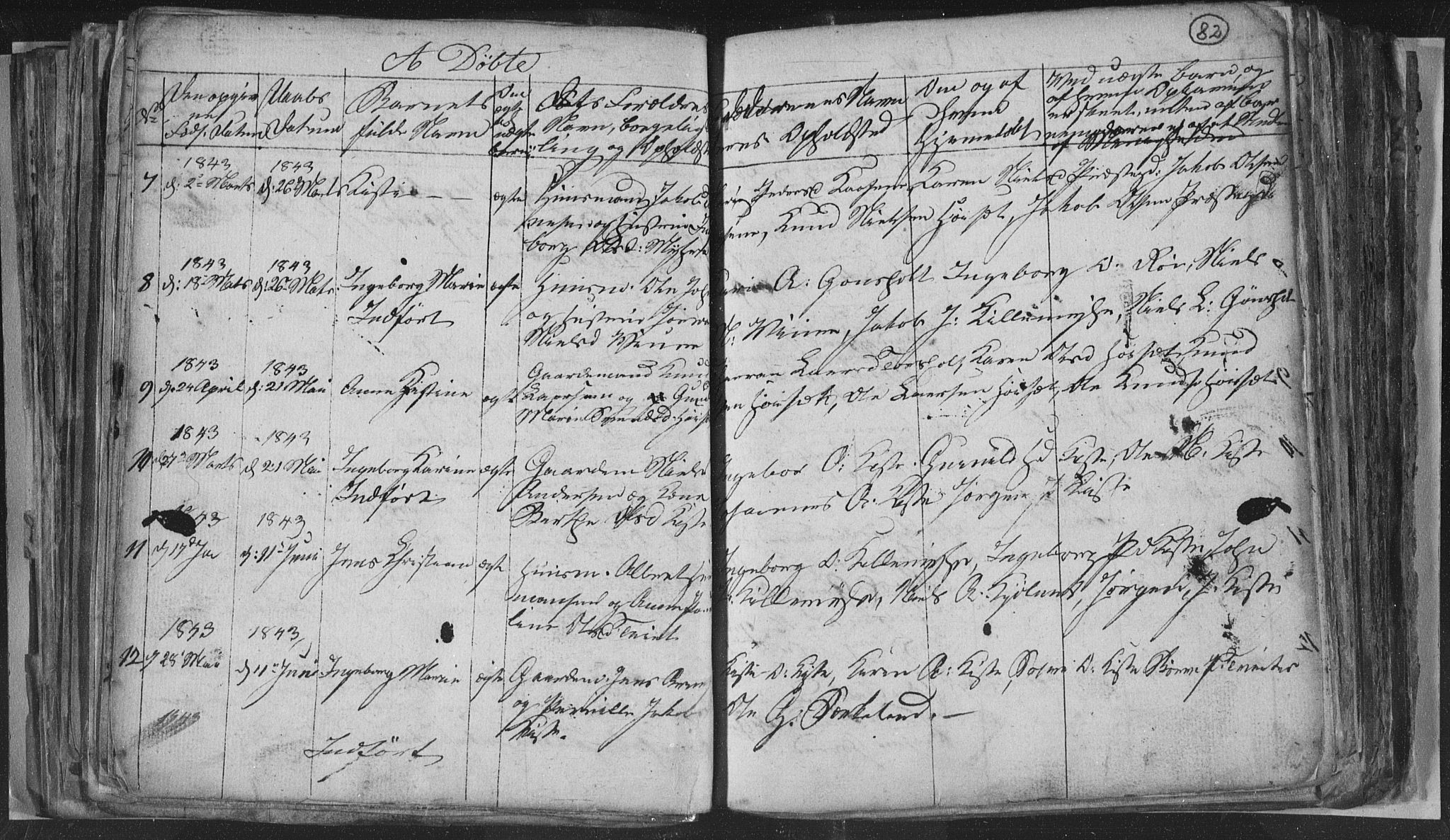 Siljan kirkebøker, AV/SAKO-A-300/G/Ga/L0001: Parish register (copy) no. 1, 1827-1847, p. 82