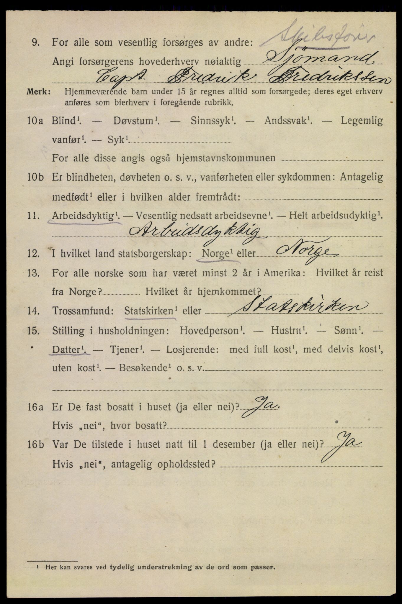 SAKO, 1920 census for Kragerø, 1920, p. 12038