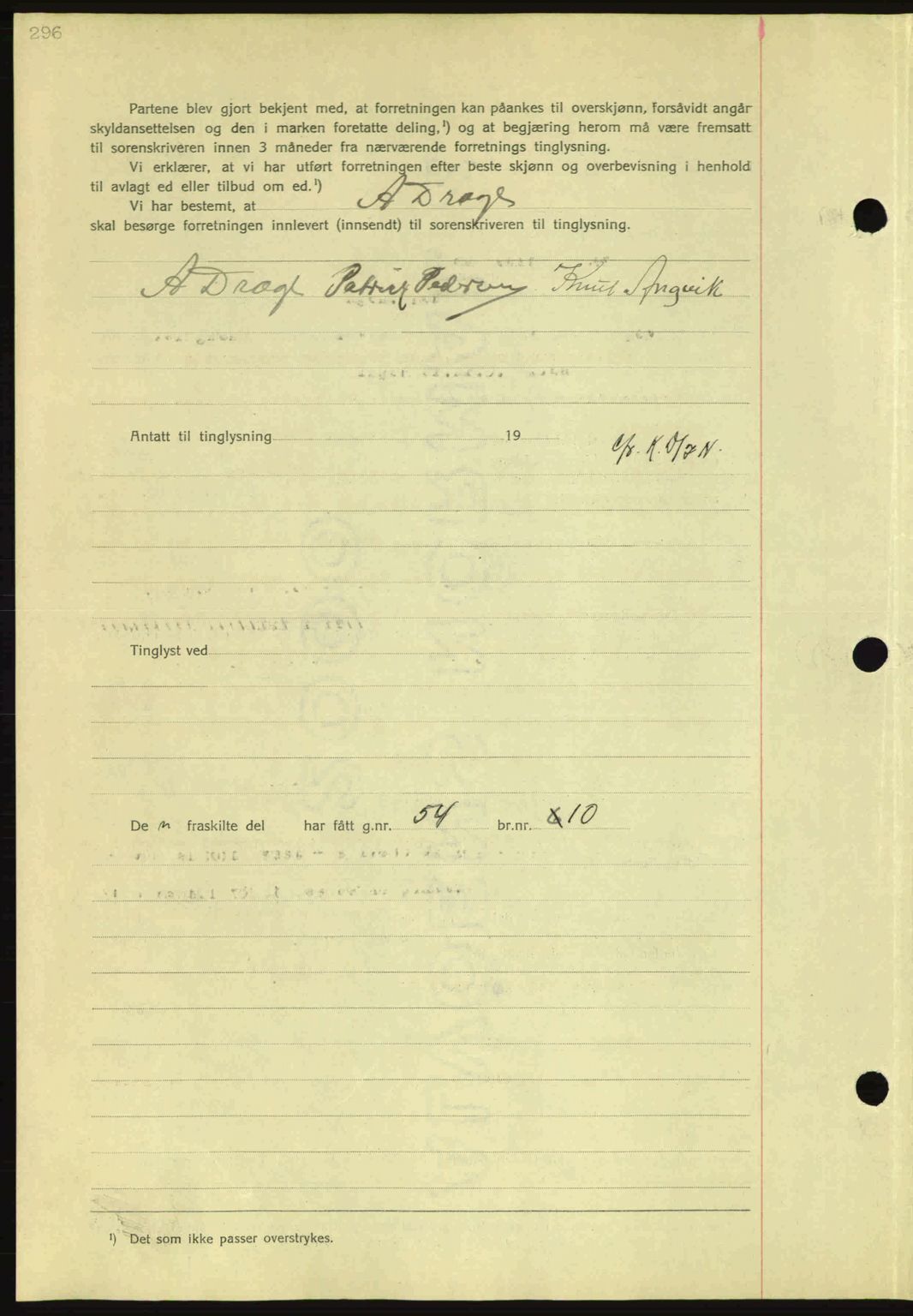 Nordmøre sorenskriveri, AV/SAT-A-4132/1/2/2Ca: Mortgage book no. A81, 1937-1937, Diary no: : 742/1937