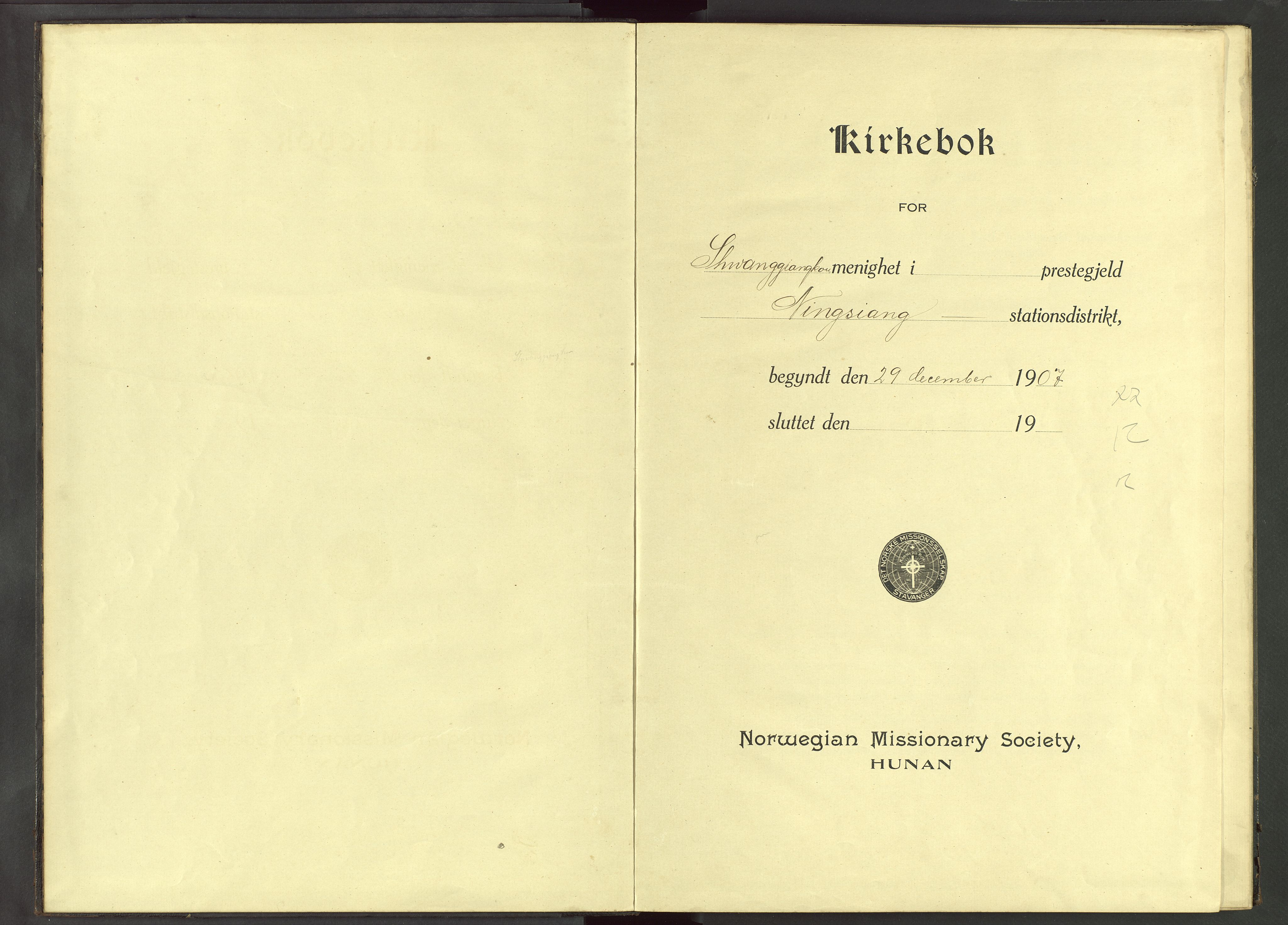 Det Norske Misjonsselskap - utland - Kina (Hunan), VID/MA-A-1065/Dm/L0033: Parish register (official) no. 71, 1907-1946
