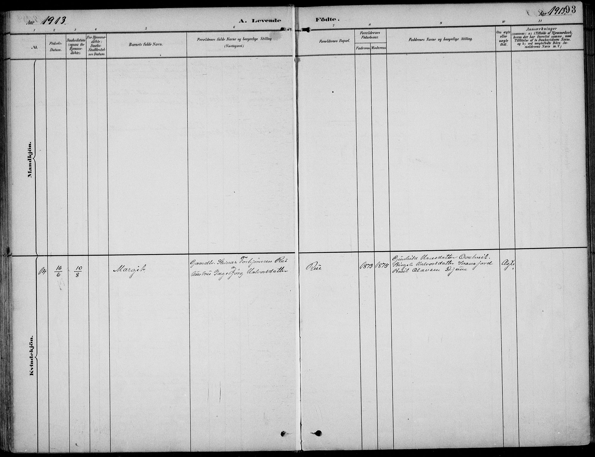 Kviteseid kirkebøker, SAKO/A-276/F/Fb/L0002: Parish register (official) no. II 2, 1882-1916, p. 93