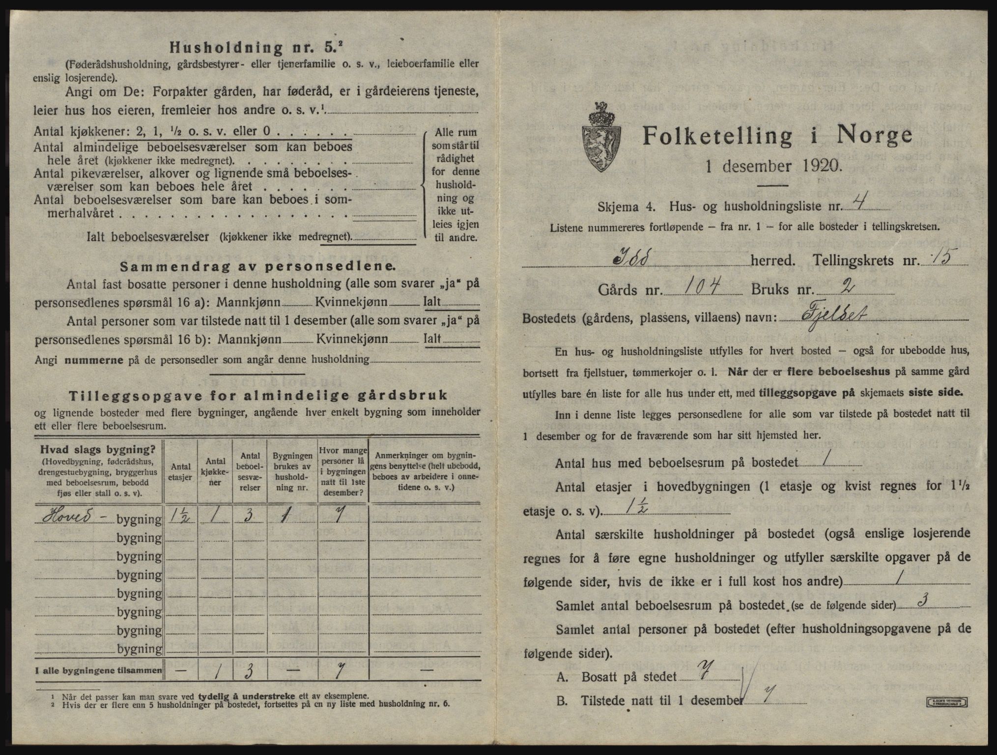 SAO, 1920 census for Idd, 1920, p. 1934