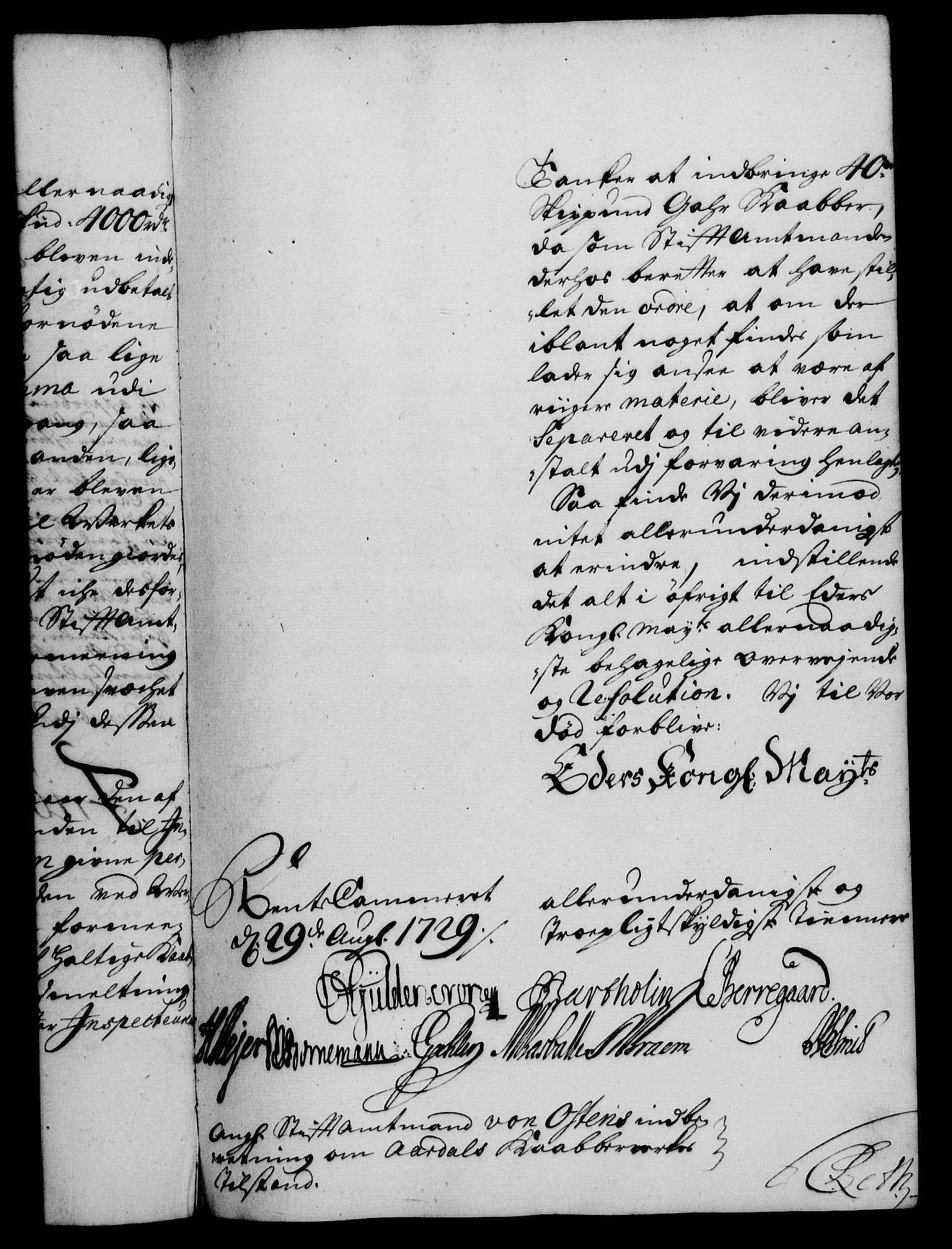 Rentekammeret, Kammerkanselliet, RA/EA-3111/G/Gf/Gfa/L0012: Norsk relasjons- og resolusjonsprotokoll (merket RK 52.12), 1729, p. 652