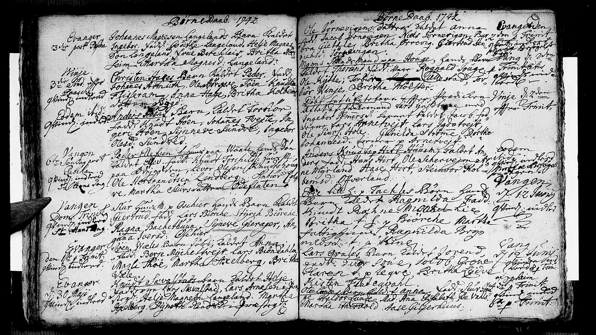 Voss sokneprestembete, AV/SAB-A-79001/H/Haa: Parish register (official) no. A 5, 1736-1743, p. 111