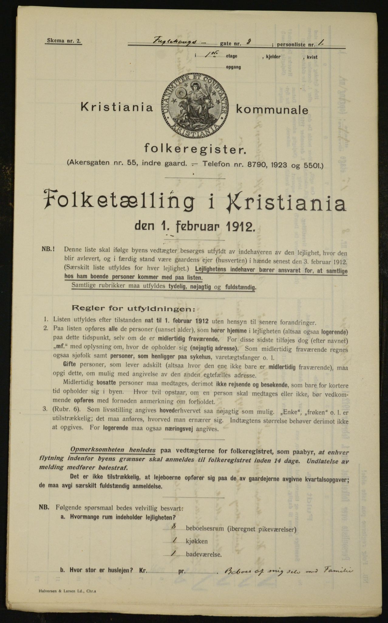 OBA, Municipal Census 1912 for Kristiania, 1912, p. 28225