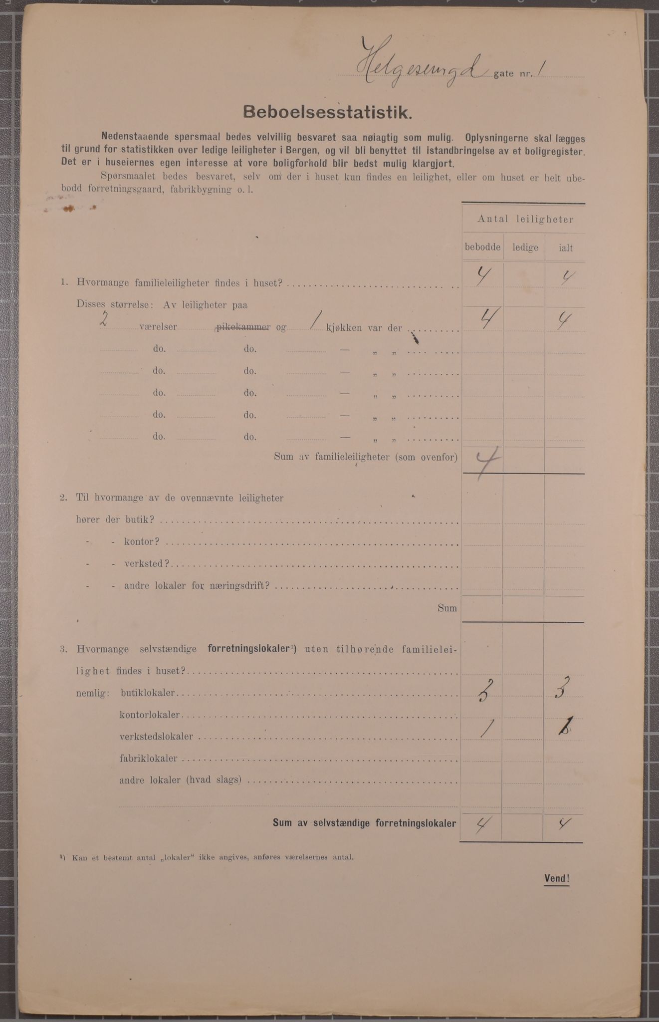 SAB, Municipal Census 1912 for Bergen, 1912, p. 1978