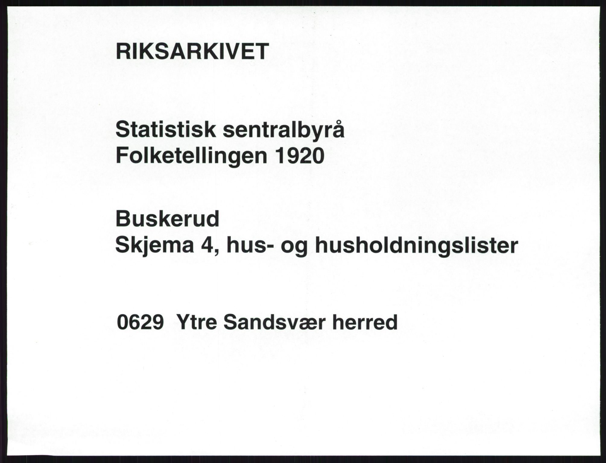 SAKO, 1920 census for Ytre Sandsvær, 1920, p. 34