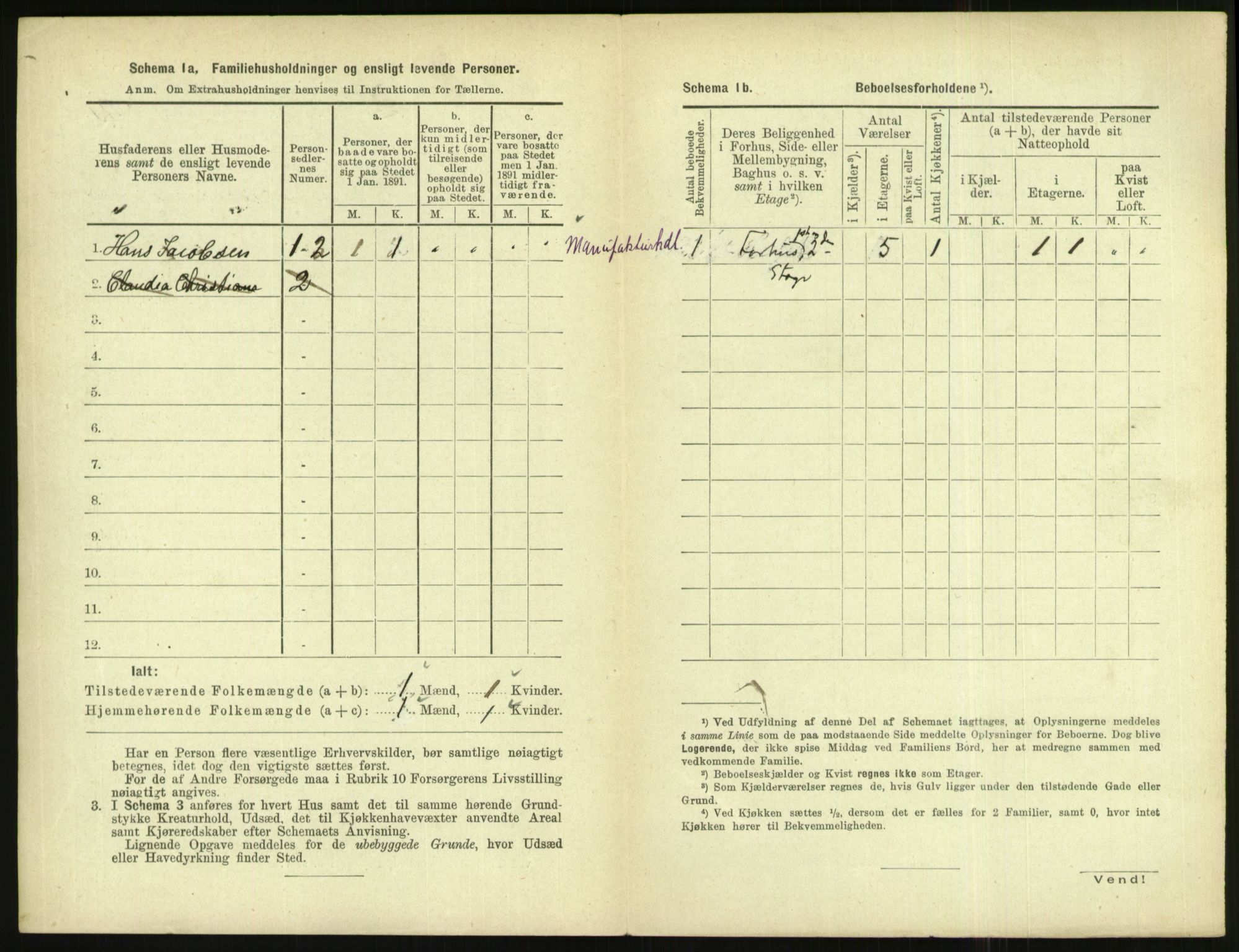 RA, 1891 census for 1004 Flekkefjord, 1891, p. 479