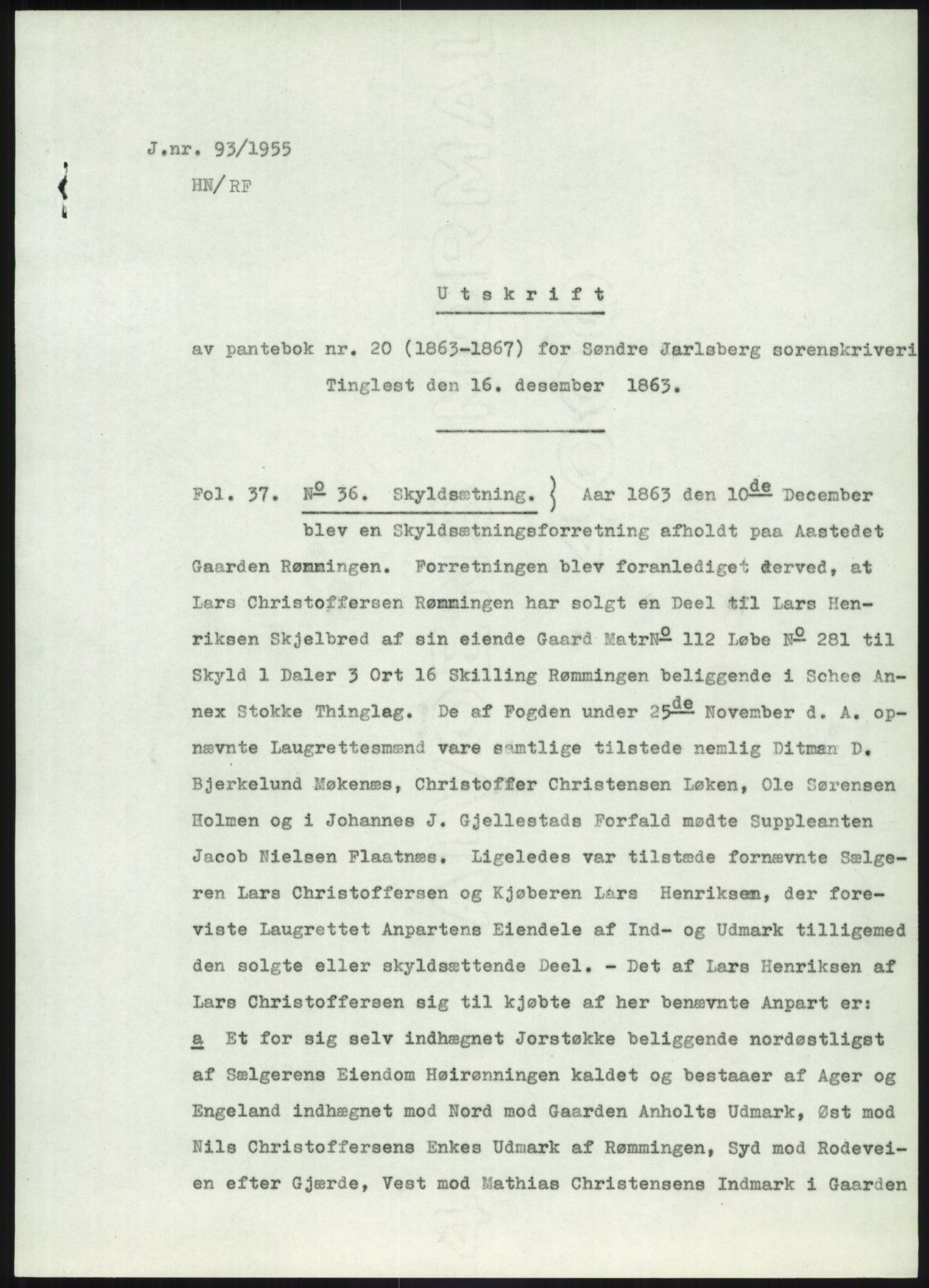 Statsarkivet i Kongsberg, SAKO/A-0001, 1954-1955, p. 366