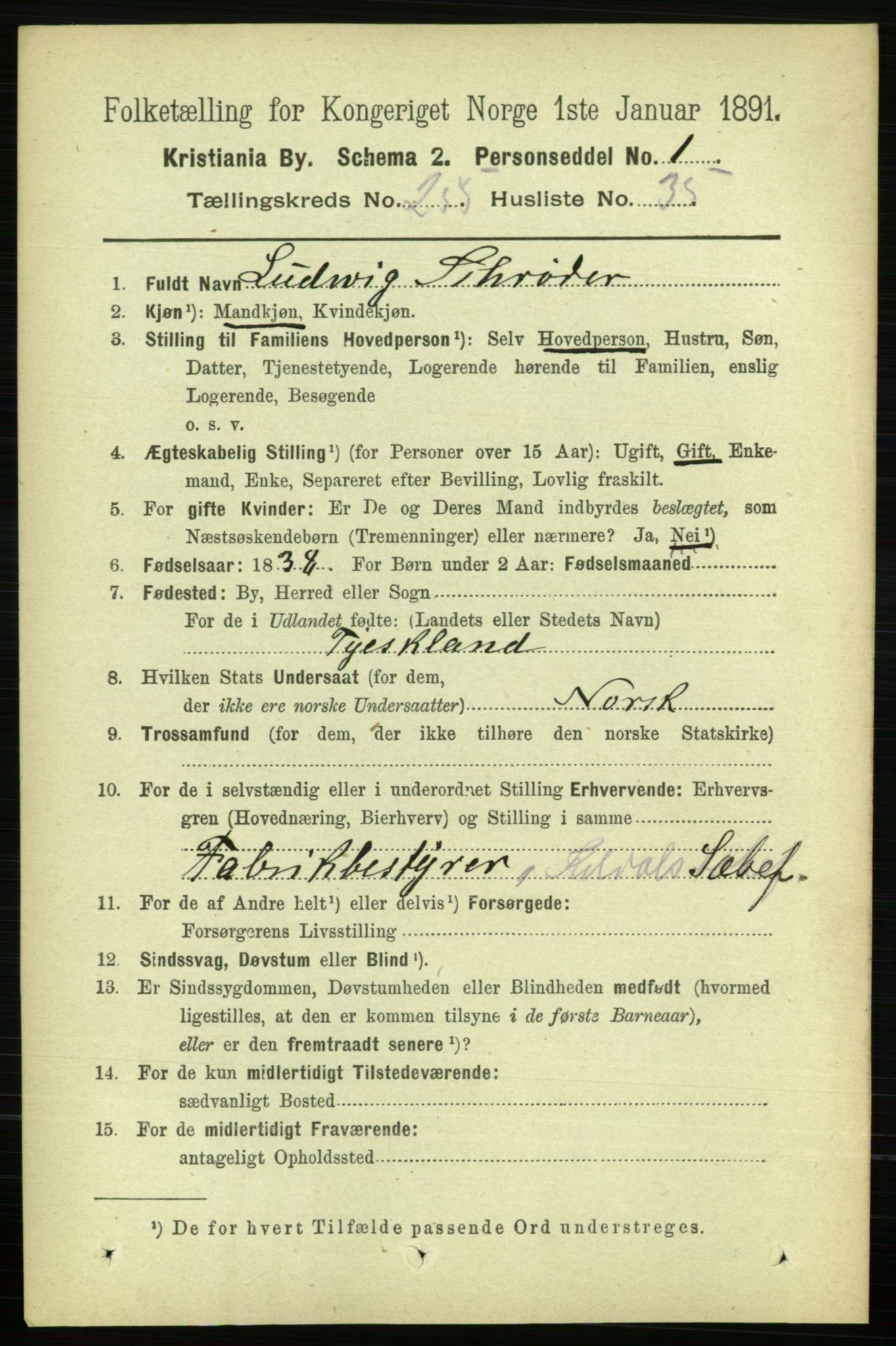 RA, 1891 census for 0301 Kristiania, 1891, p. 155418