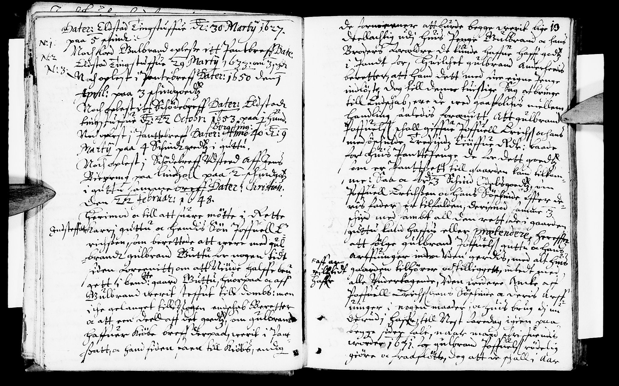 Sorenskriverier i Gudbrandsdalen, AV/SAH-TING-036/G/Gb/Gbb/L0007: Tingbok - Sør-Gudbrandsdal, 1670, p. 12b-13a