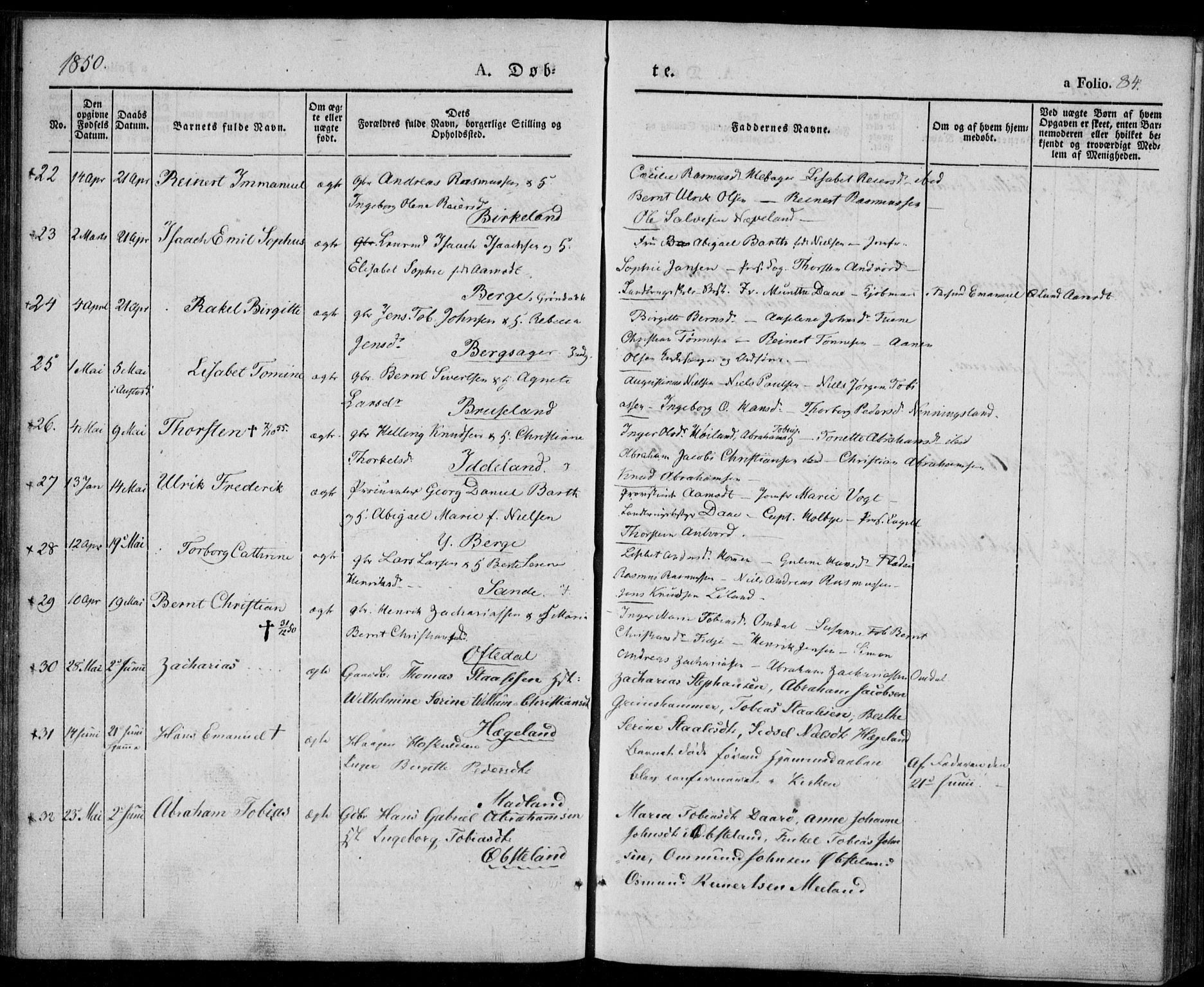 Lyngdal sokneprestkontor, AV/SAK-1111-0029/F/Fa/Fac/L0008: Parish register (official) no. A 8, 1837-1852, p. 84