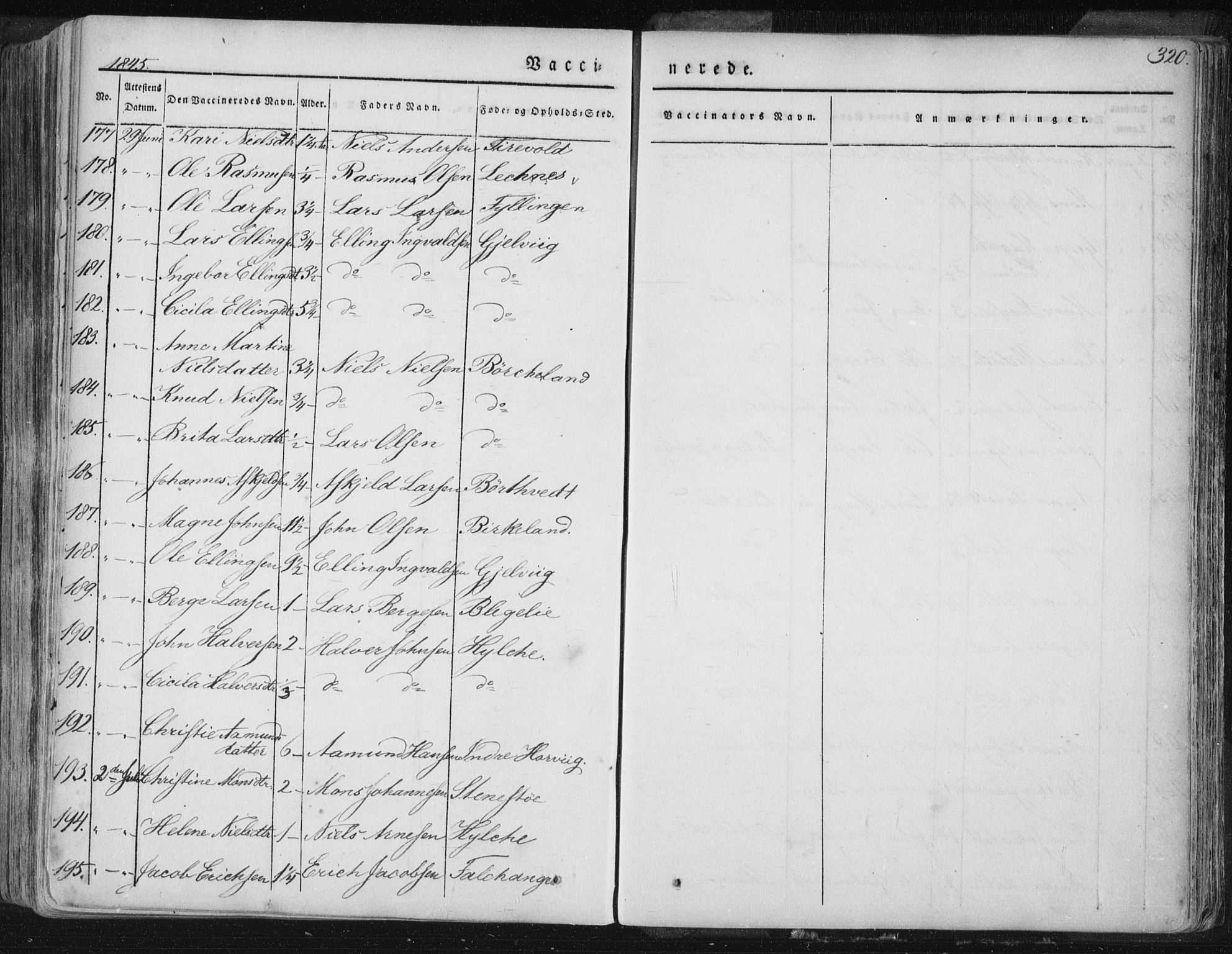 Hamre sokneprestembete, AV/SAB-A-75501/H/Ha/Haa/Haaa/L0012: Parish register (official) no. A 12, 1834-1845, p. 320