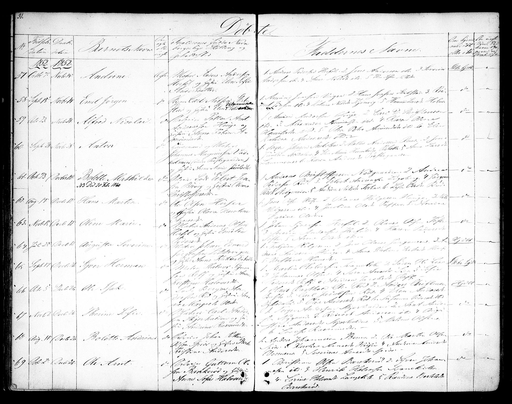 Hvaler prestekontor Kirkebøker, SAO/A-2001/F/Fa/L0006: Parish register (official) no. I 6, 1846-1863, p. 31