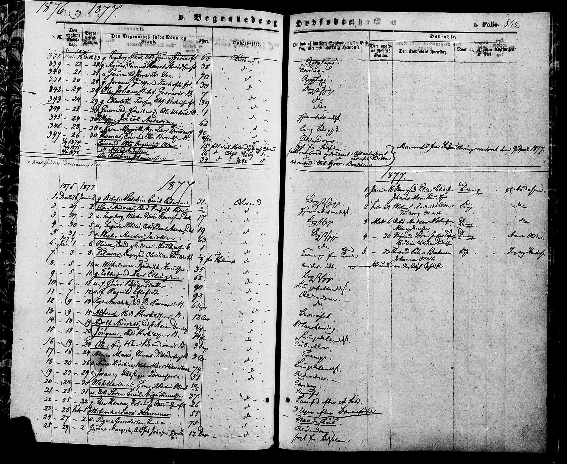 Kristiansand domprosti, SAK/1112-0006/F/Fa/L0015: Parish register (official) no. A 15, 1867-1880, p. 552