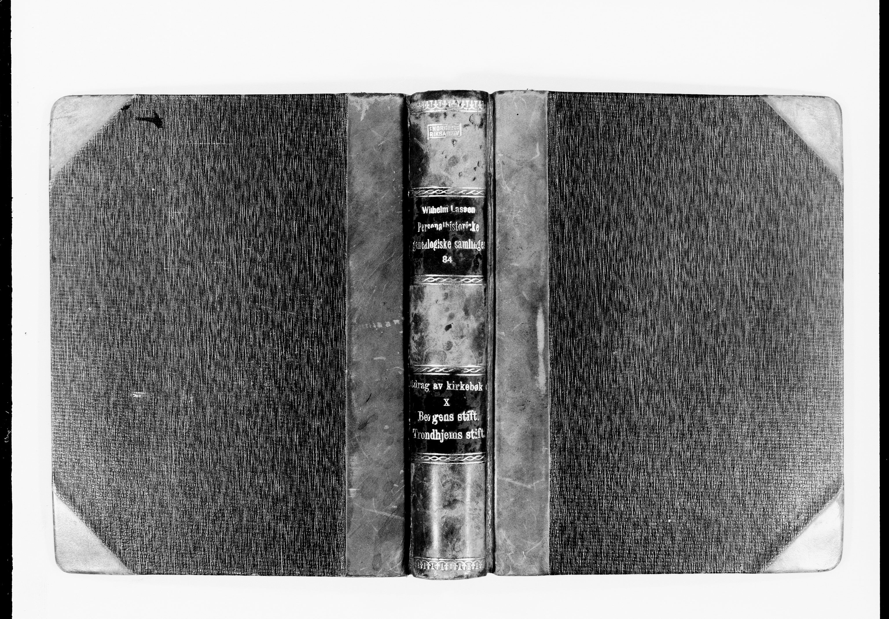 Lassens samlinger, AV/RA-PA-0051/F/Fc/L0084: Utdrag av kirkebøker X - Bergen stift og Trondheim stift: Bergen stiftsprosti, Nordfjord prosti, Trondheim stiftsprosti, Gauldal prosti, Strinda prosti, Nordre Fosen prosti, Søndre Innherad prosti og Nordre Innherad prosti, 1689-1865, p. 1